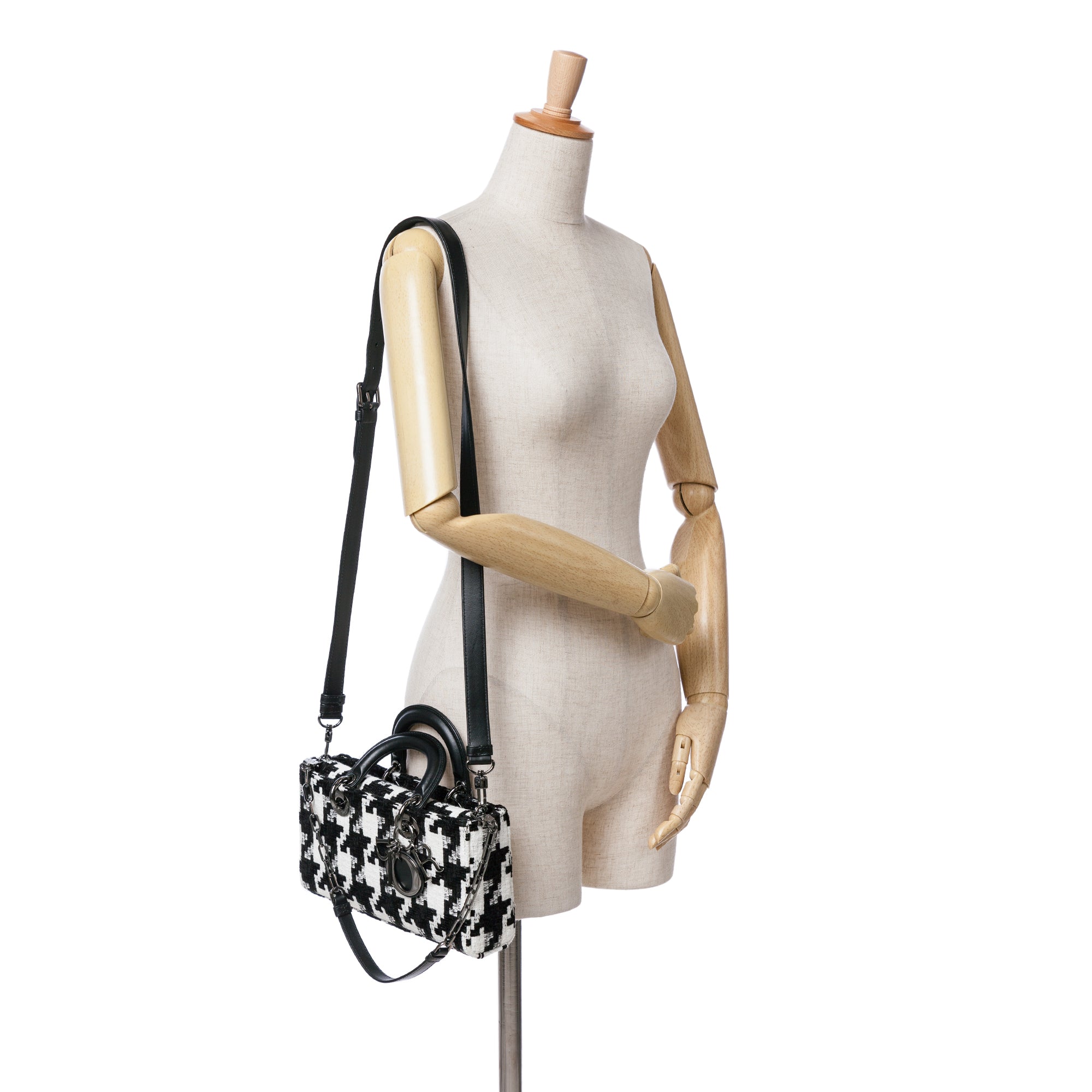 Dior Medium Canvas Macro Houndstooth Lady D Joy - image 7