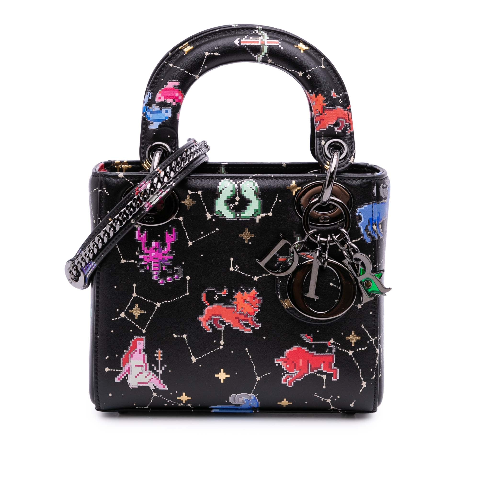 Dior Mini Calfskin Pixel Zodiac Lady Dior - image 1