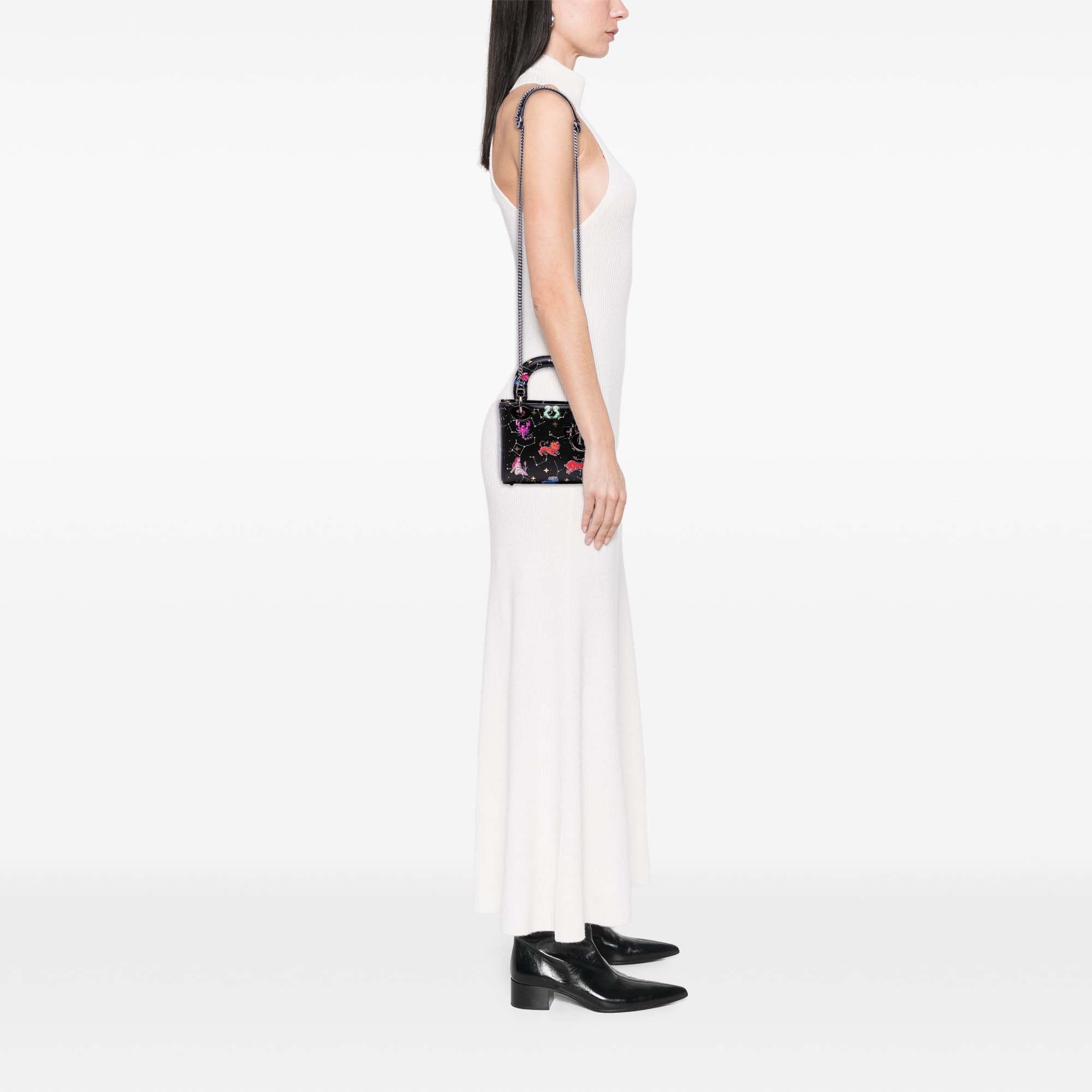 Dior Mini Calfskin Pixel Zodiac Lady Dior - image 11