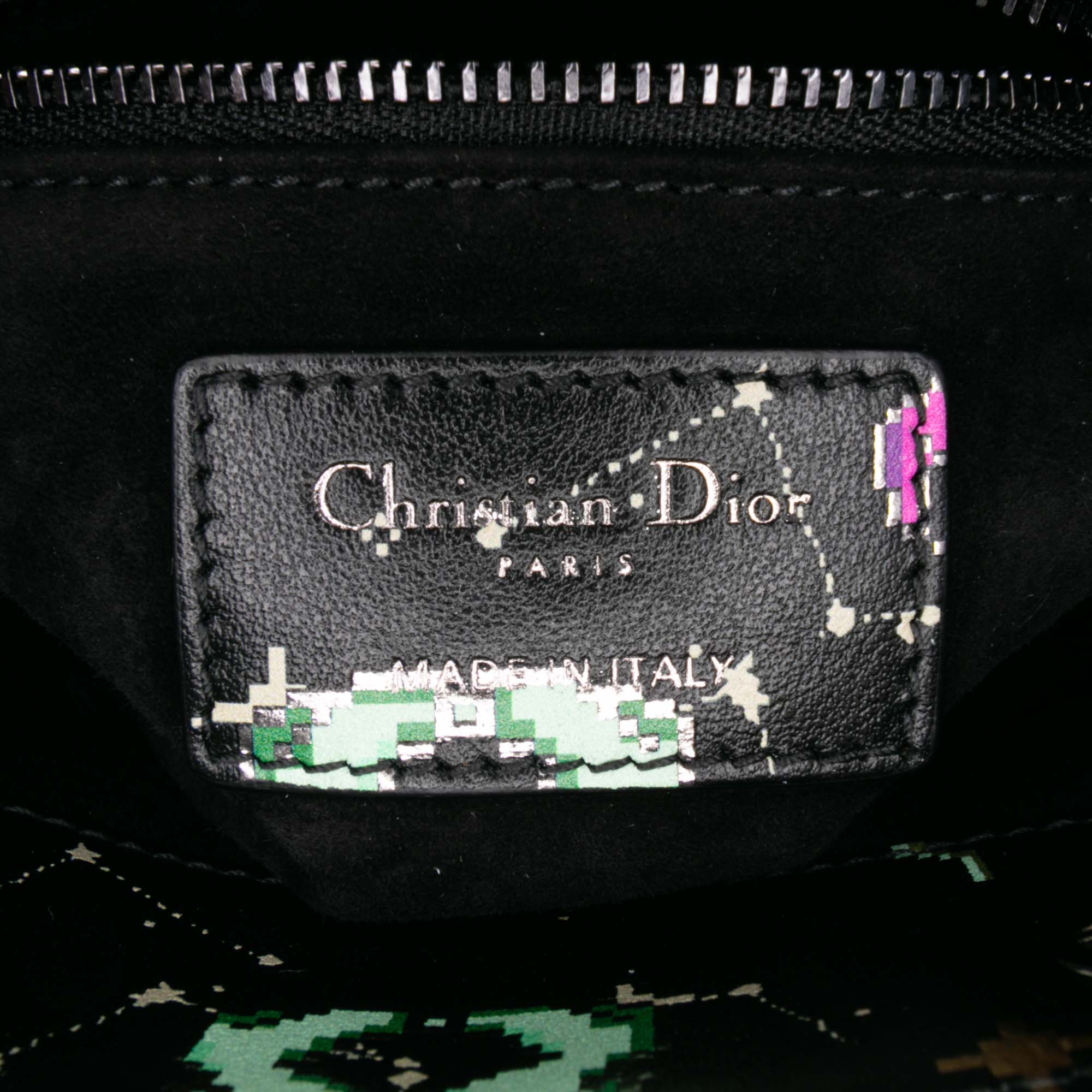 Dior Mini Calfskin Pixel Zodiac Lady Dior - image 5