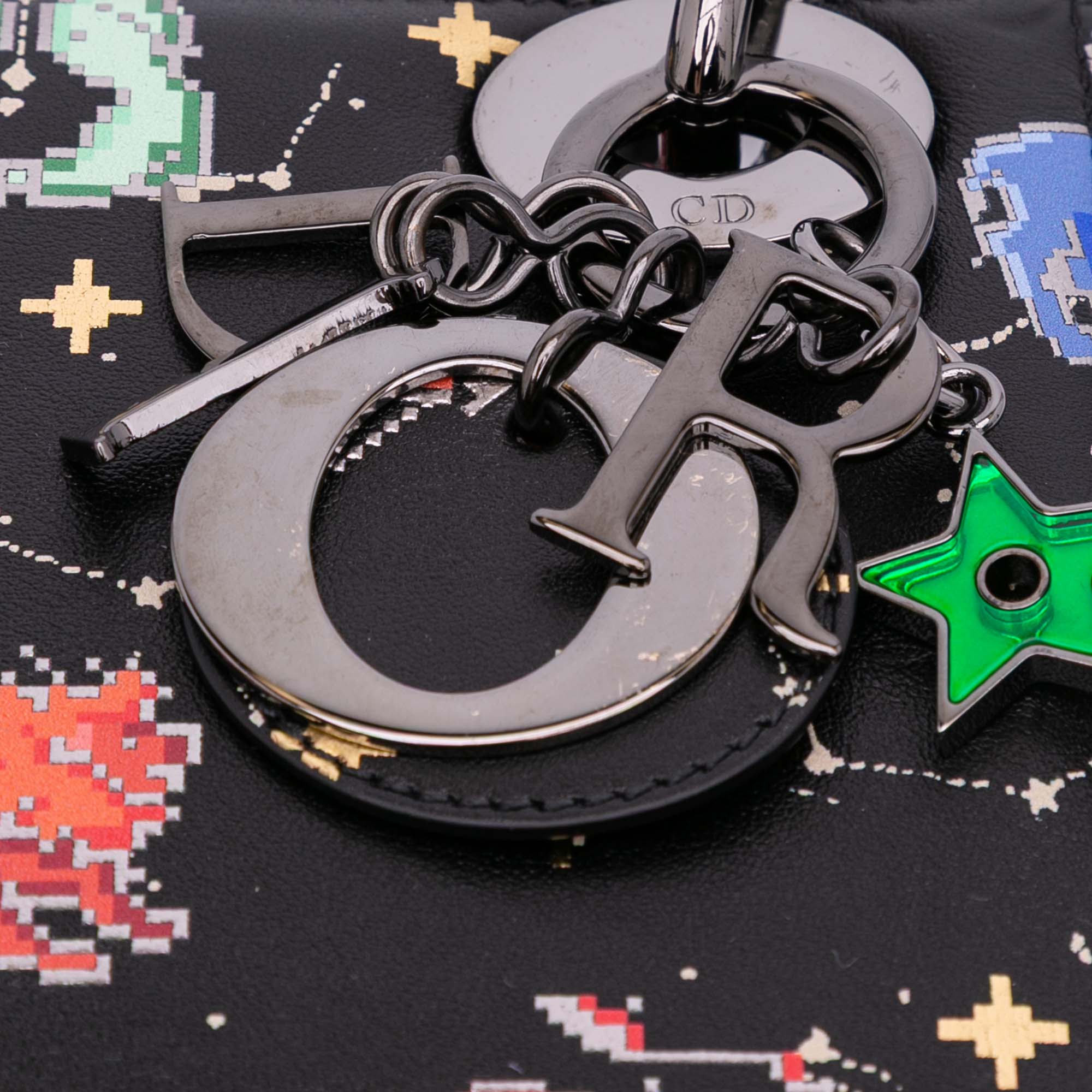 Dior Mini Calfskin Pixel Zodiac Lady Dior - image 9
