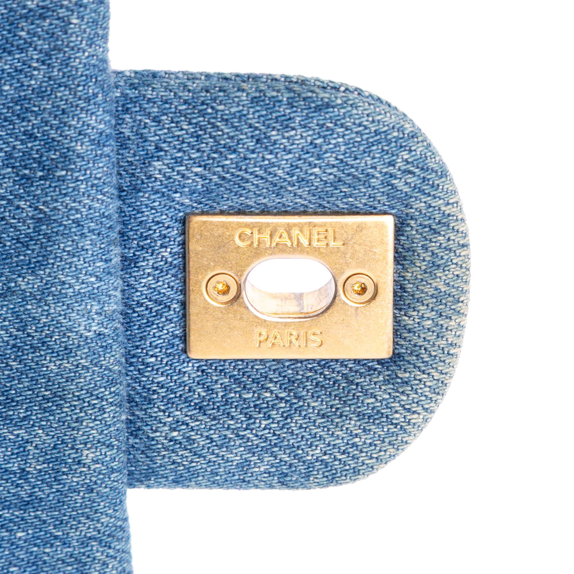 Chanel Mini Rectangular Quilted Denim Mood Flap - image 7