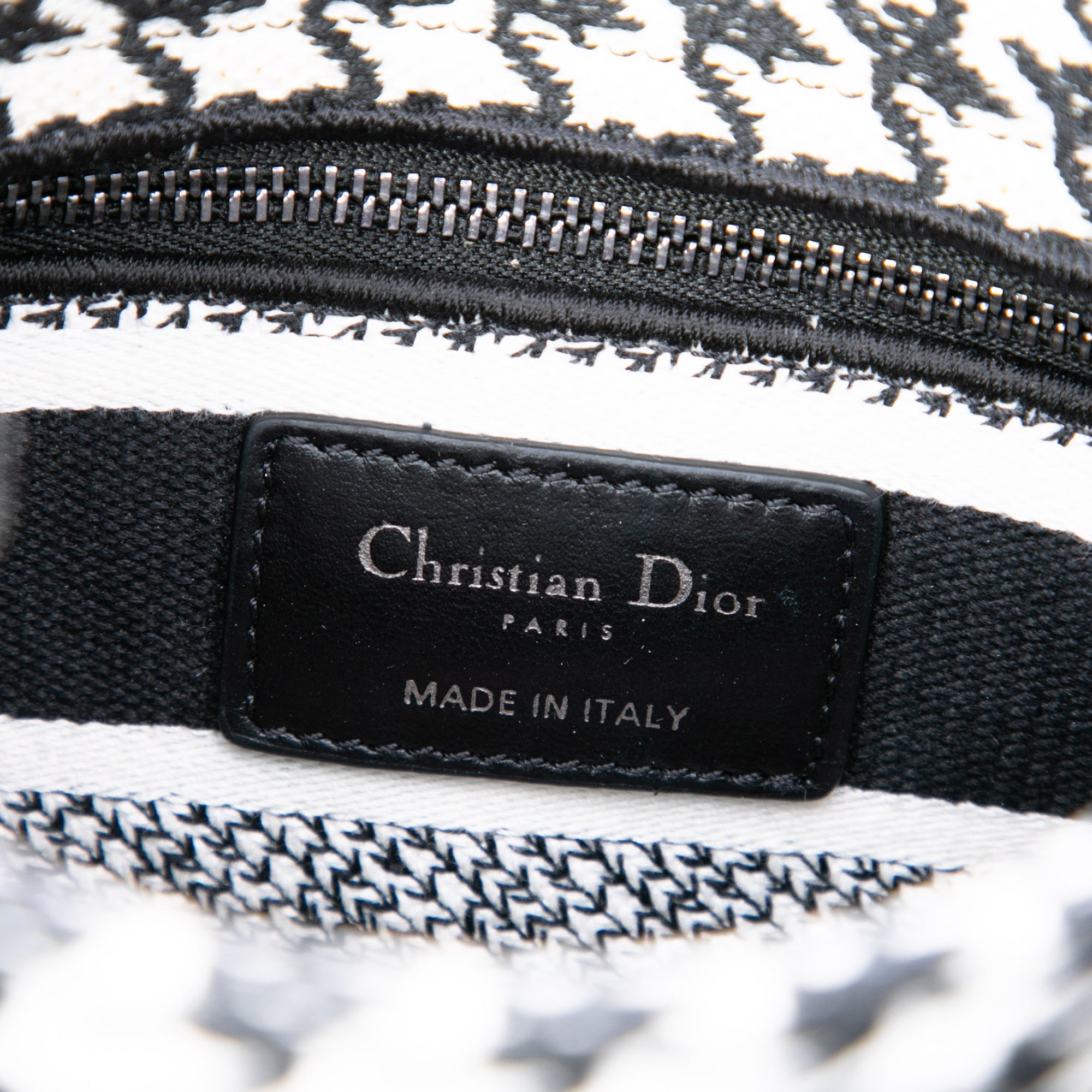 Dior Mini Embroidered Canvas Houndstooth Lady D Lite - image 5