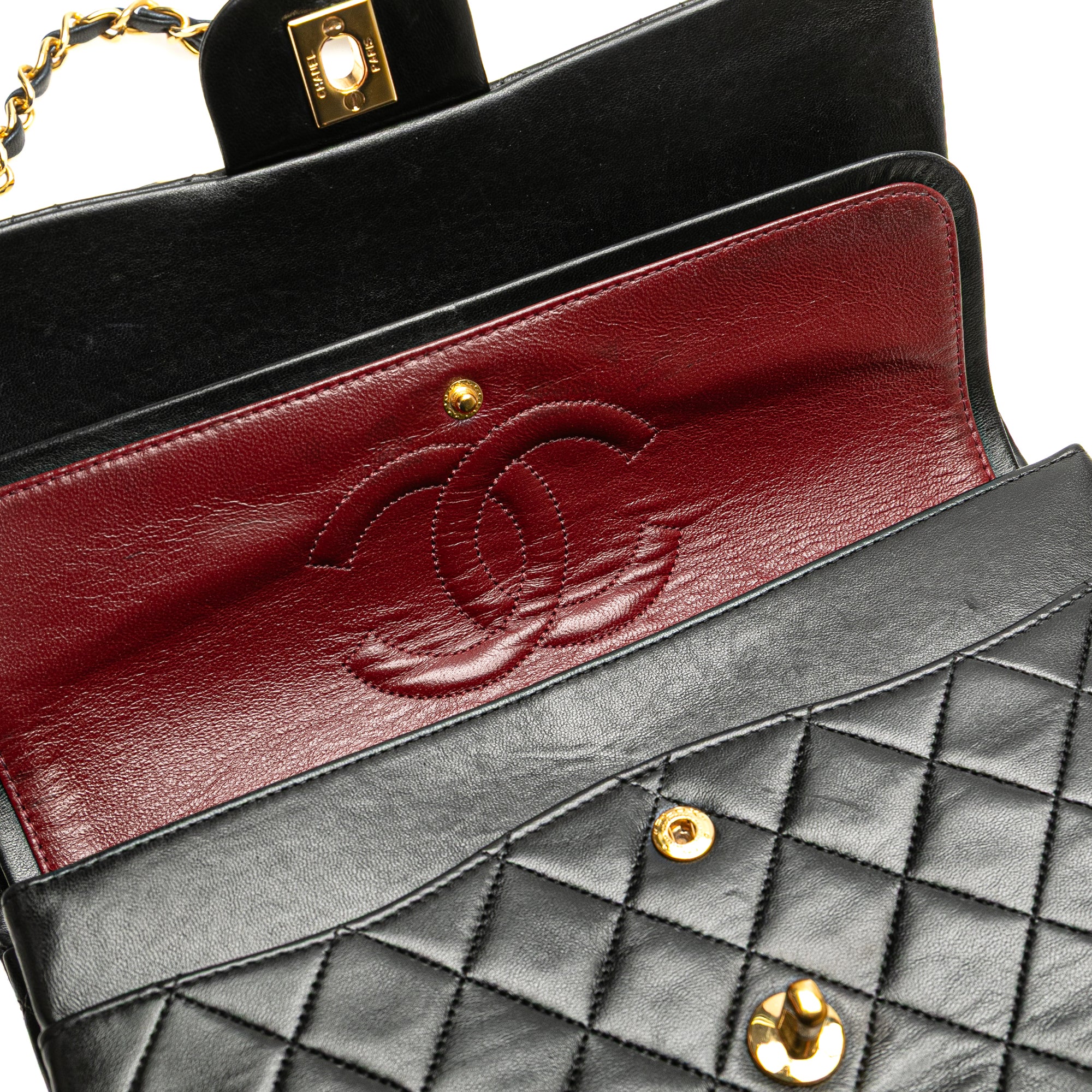 Chanel Medium Classic Lambskin Double Flap - image 9