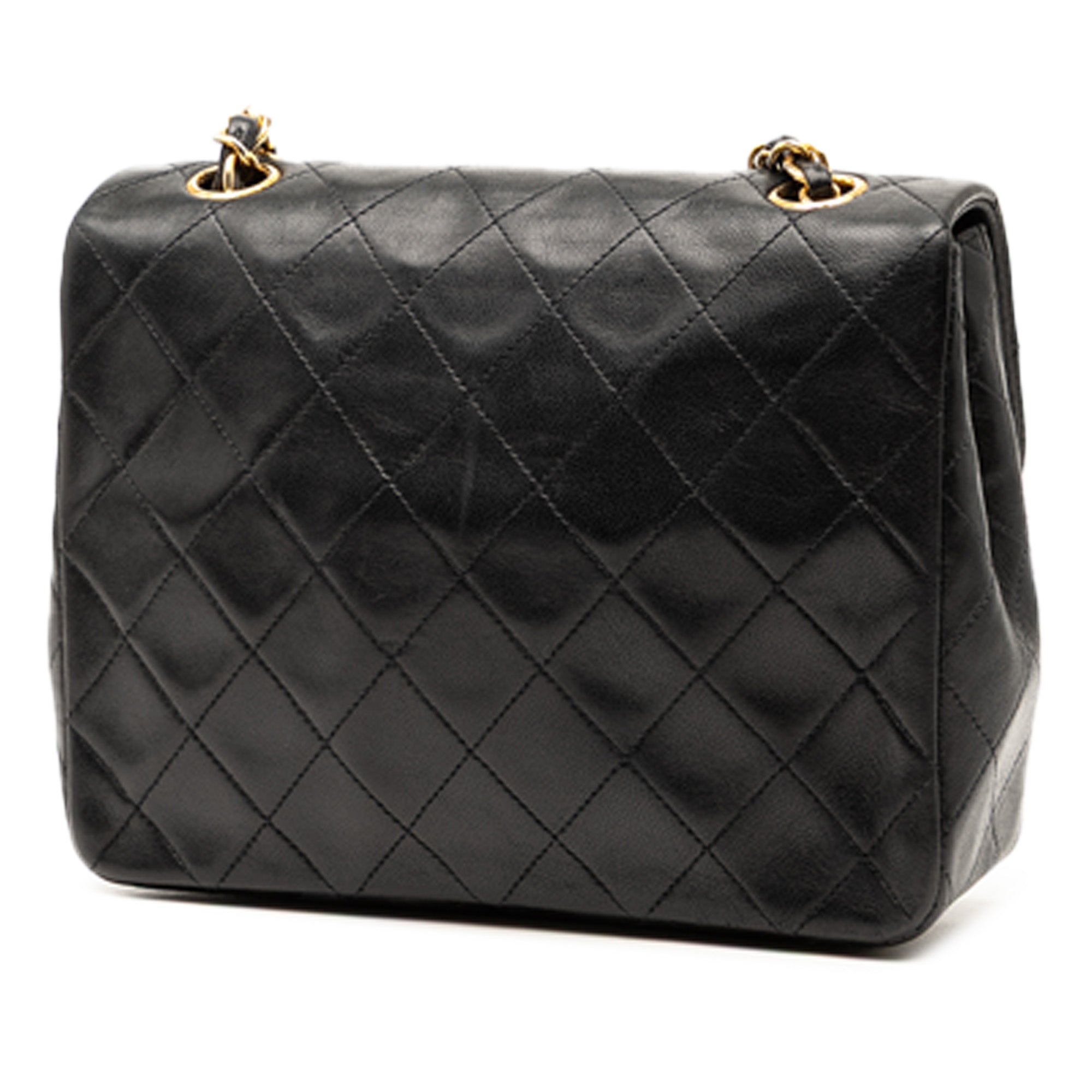 Chanel Mini Square Lambskin Straight Single Flap - image 2