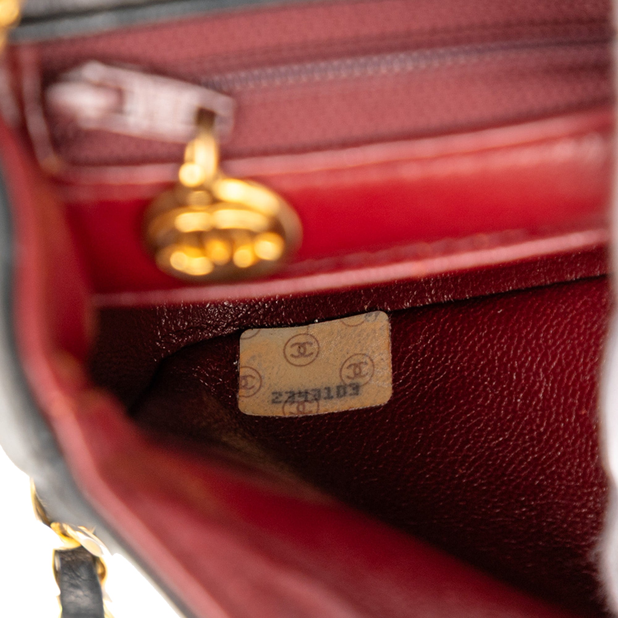 Chanel Mini Square Lambskin Straight Single Flap - image 6