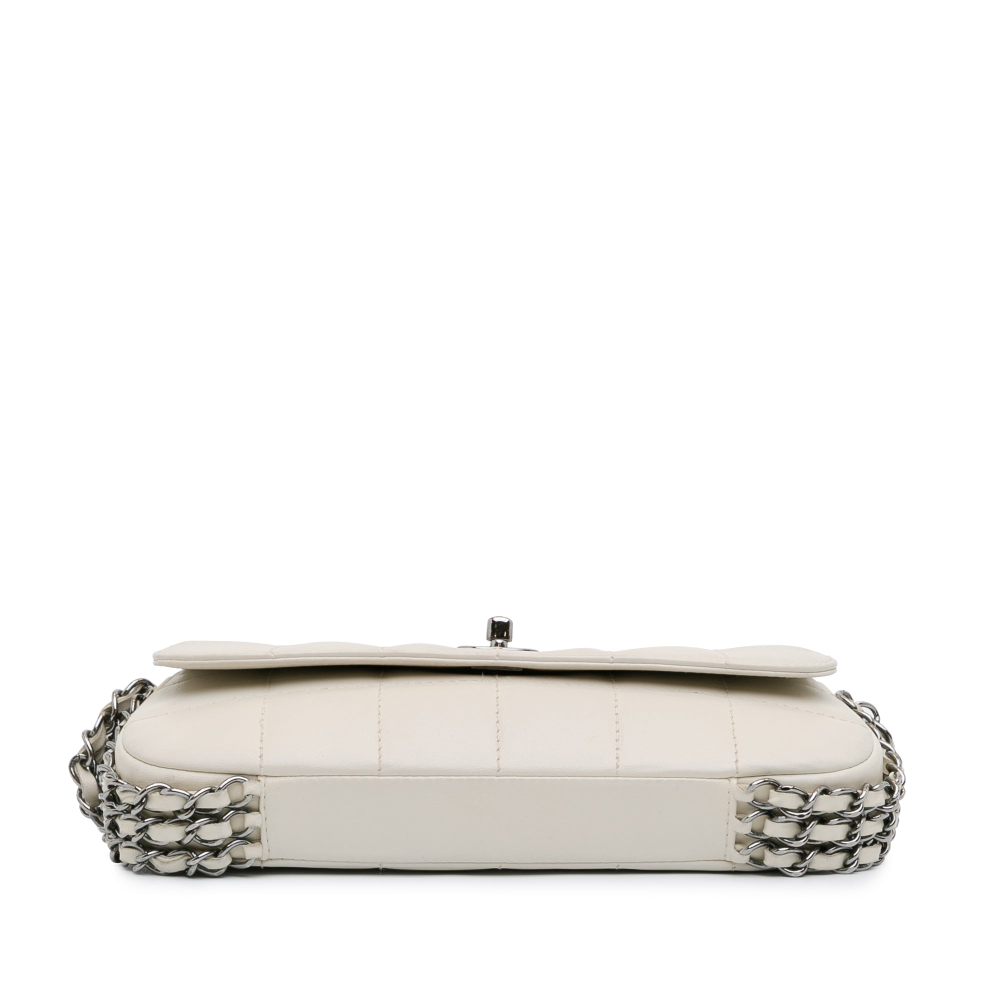 Chanel Choco Bar Lambskin 3 Chain Single Flap - image 4