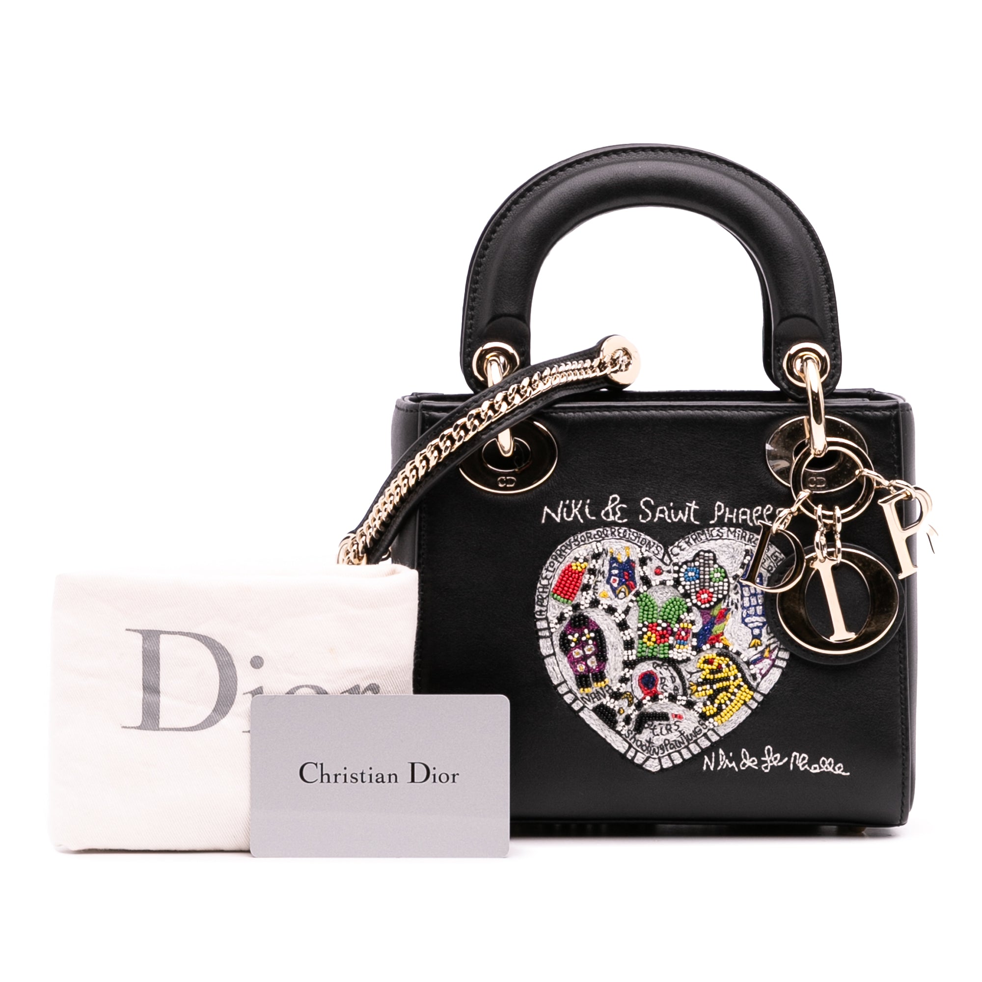 Dior Niki De Saint Phalle Mini Calfskin Heart Lady Dior - image 11