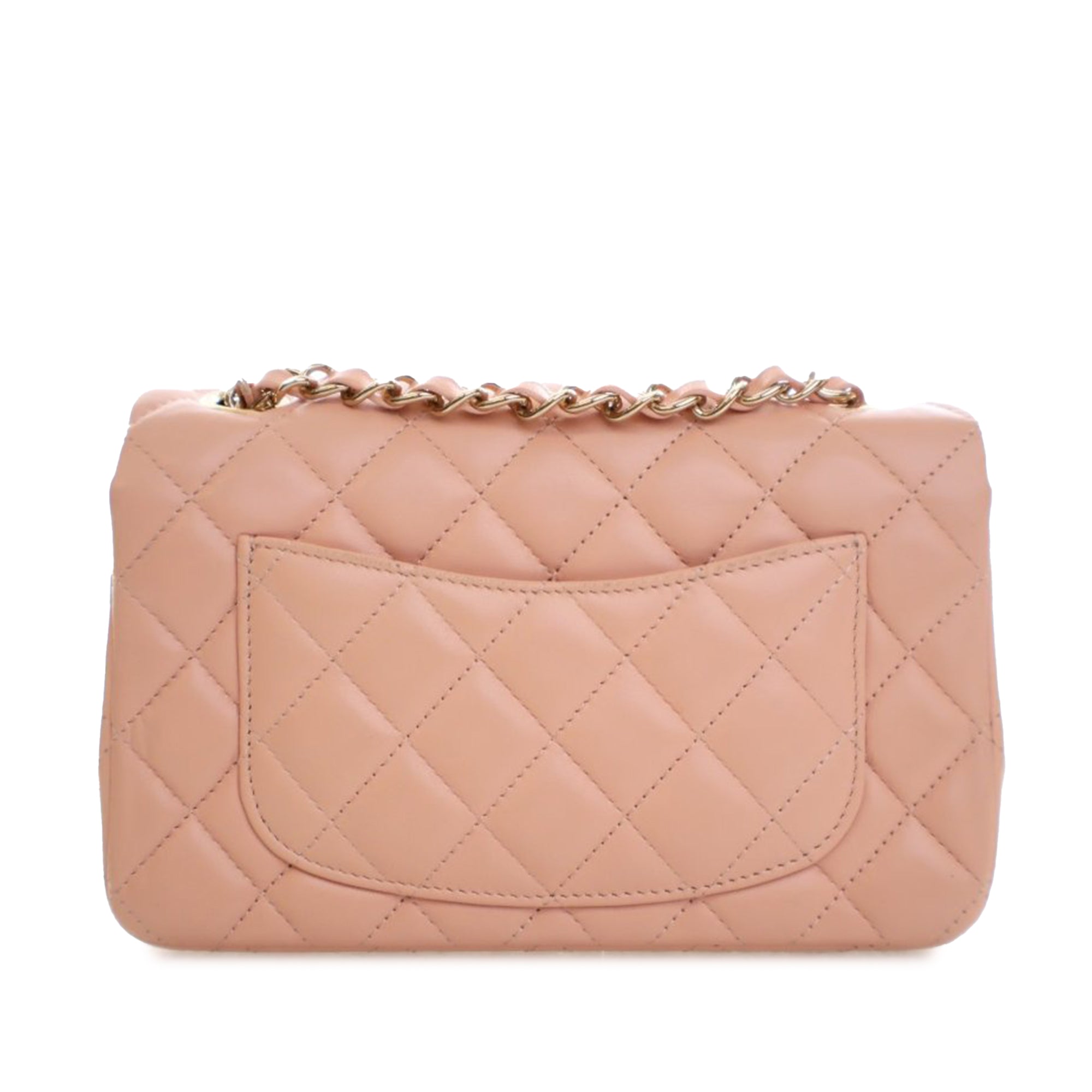 Chanel Mini Rectangular Classic Lambskin Single Flap - image 2