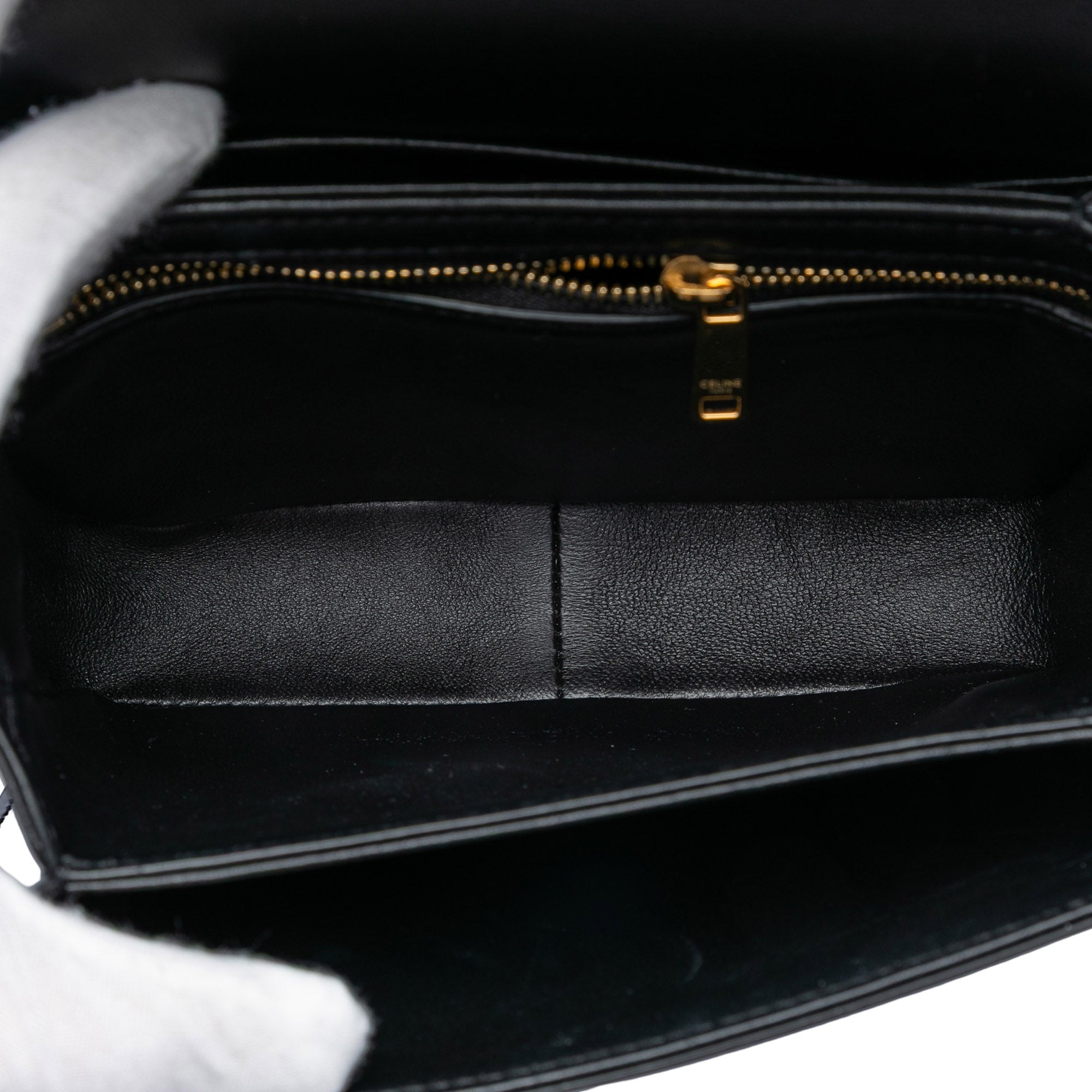 Celine Teen Shiny Calfskin Triomphe Crossbody - image 4