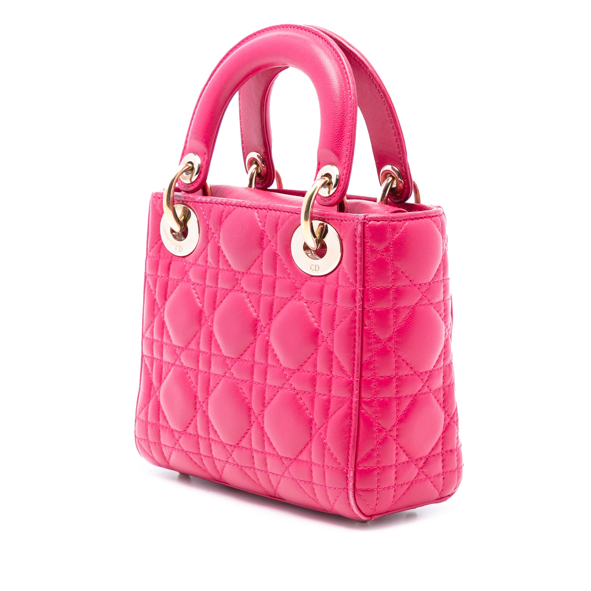 Dior Mini Lambskin Cannage Lady Dior - image 2