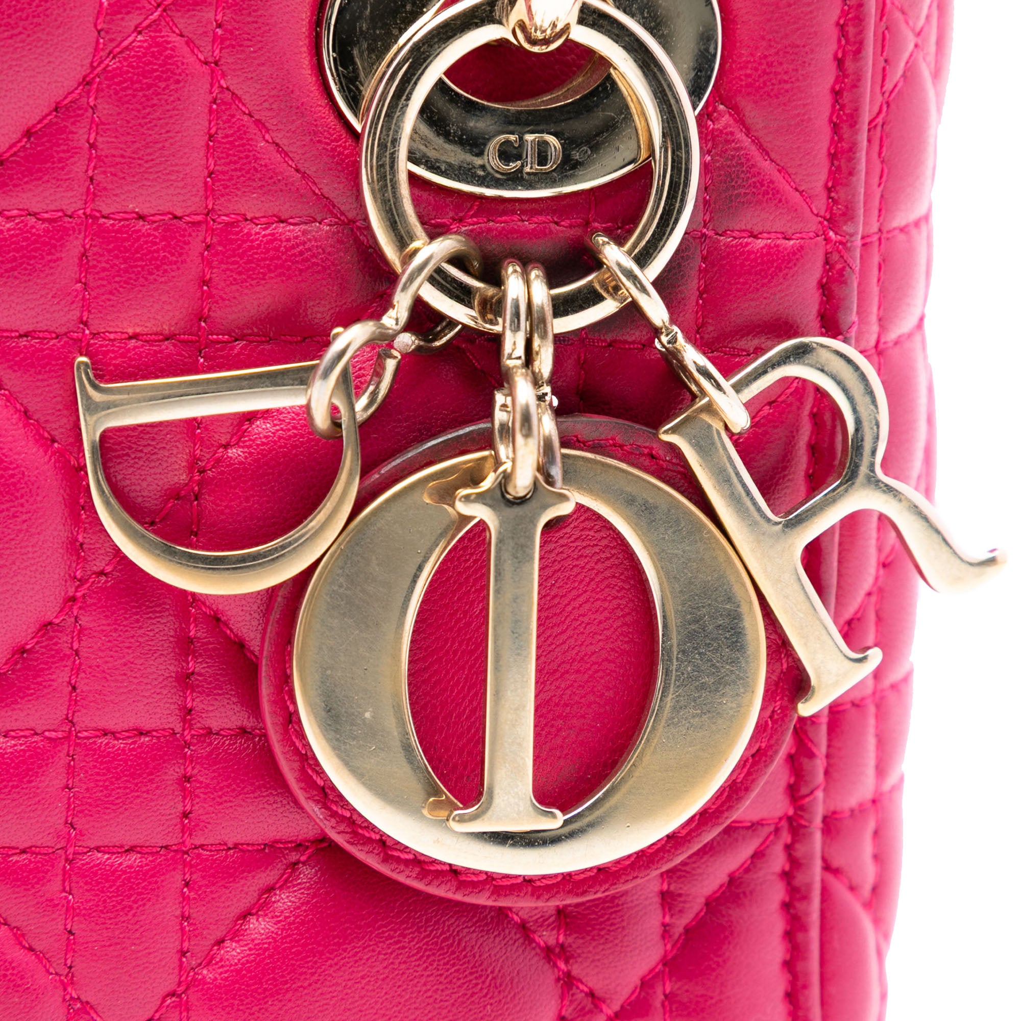 Dior Mini Lambskin Cannage Lady Dior - image 5