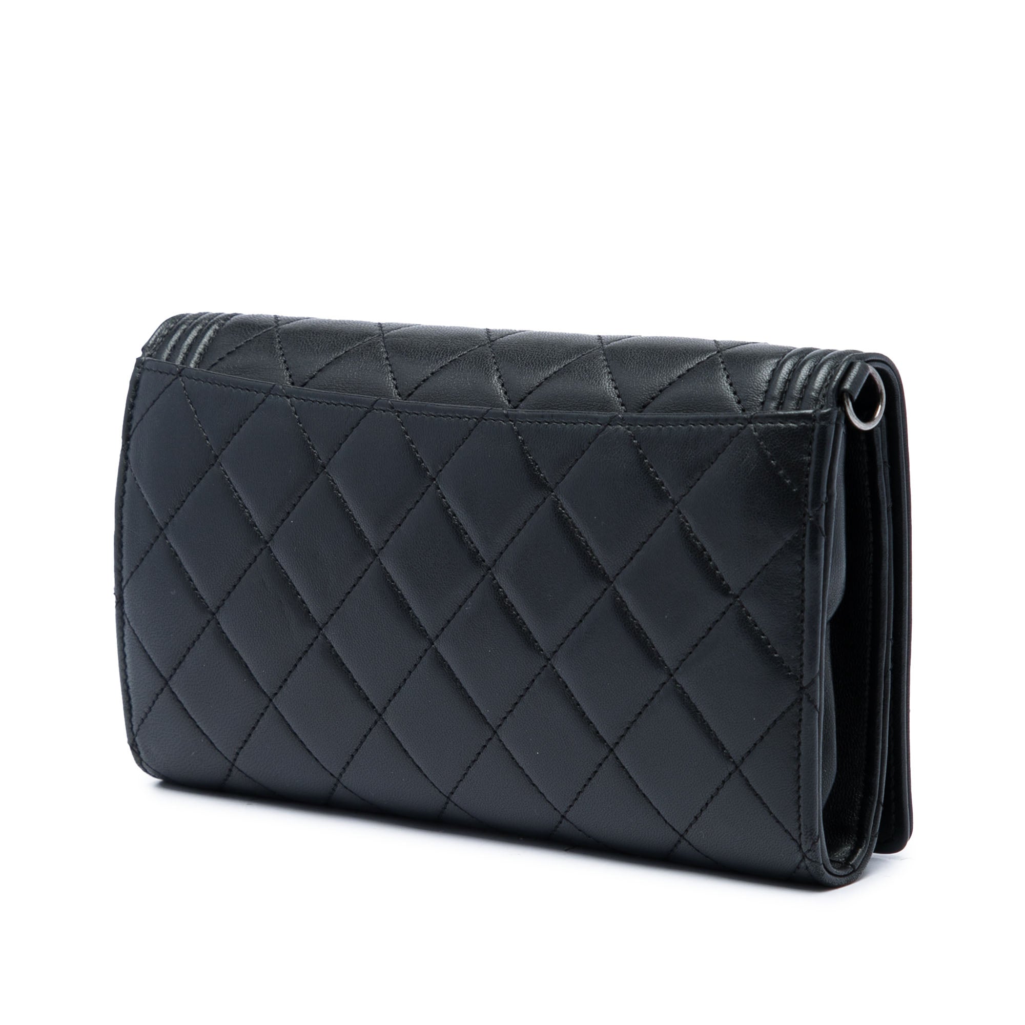 Chanel Quilted Lambskin Boy Wallet On Chain - image 2