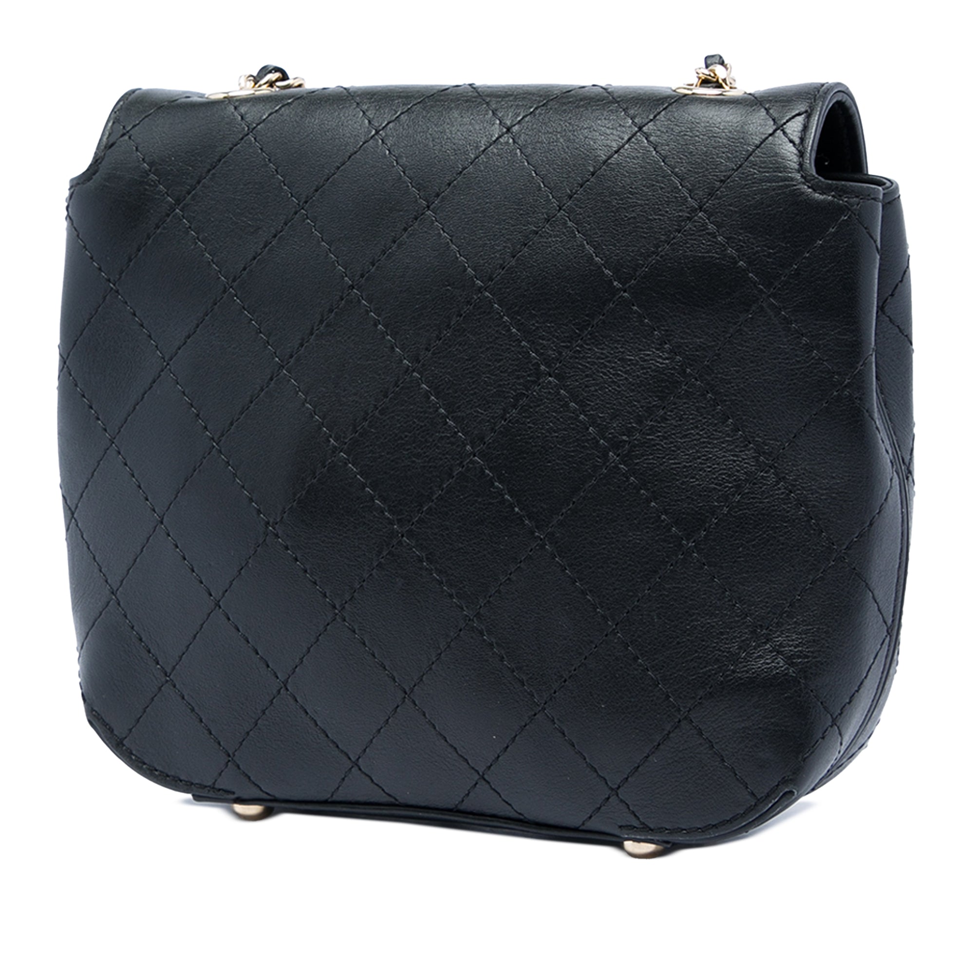 Chanel Small Stitched Calfskin Covered CC Flap - image 2