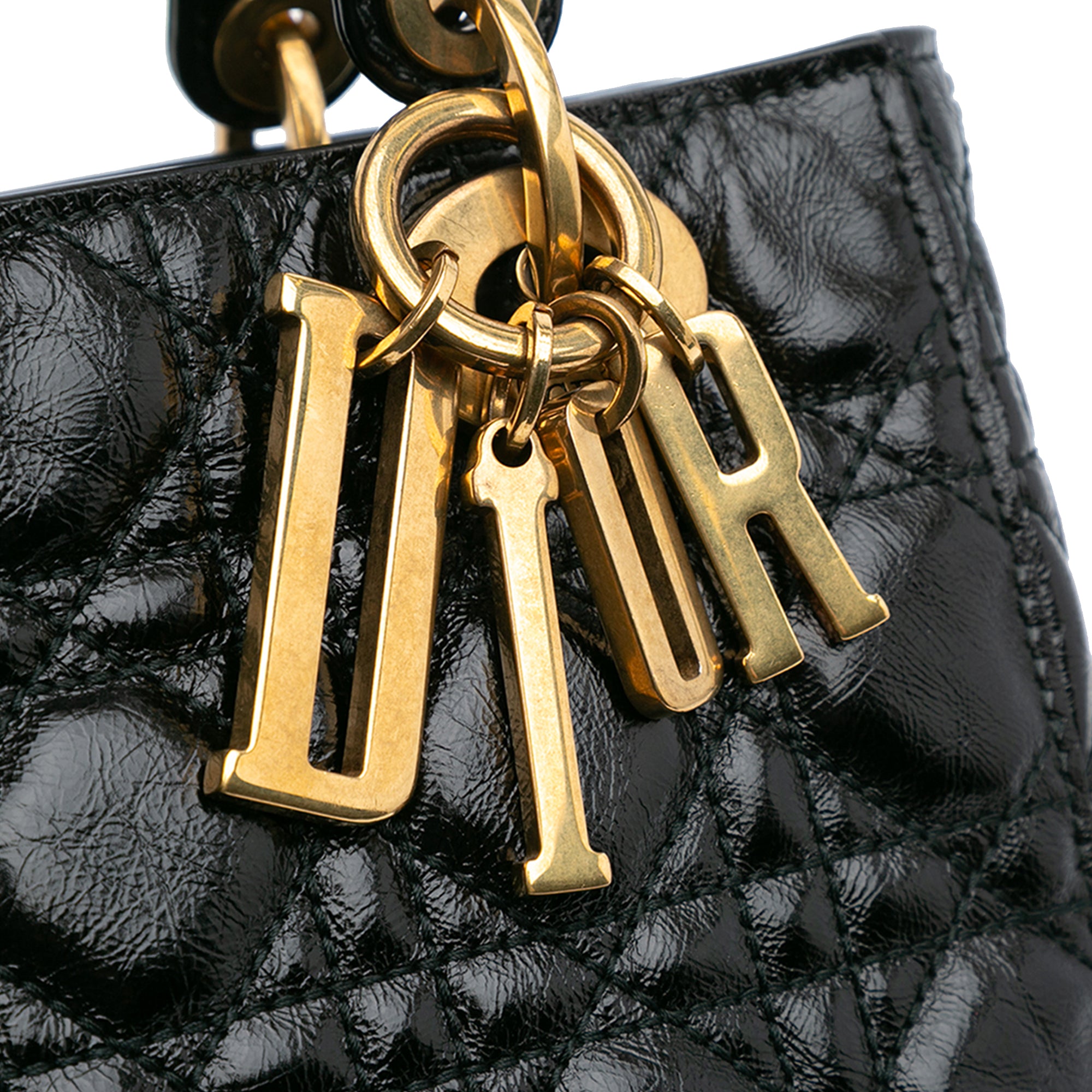 Dior Small Crinkled Patent Cannage My ABCDior Lady Dior - image 7