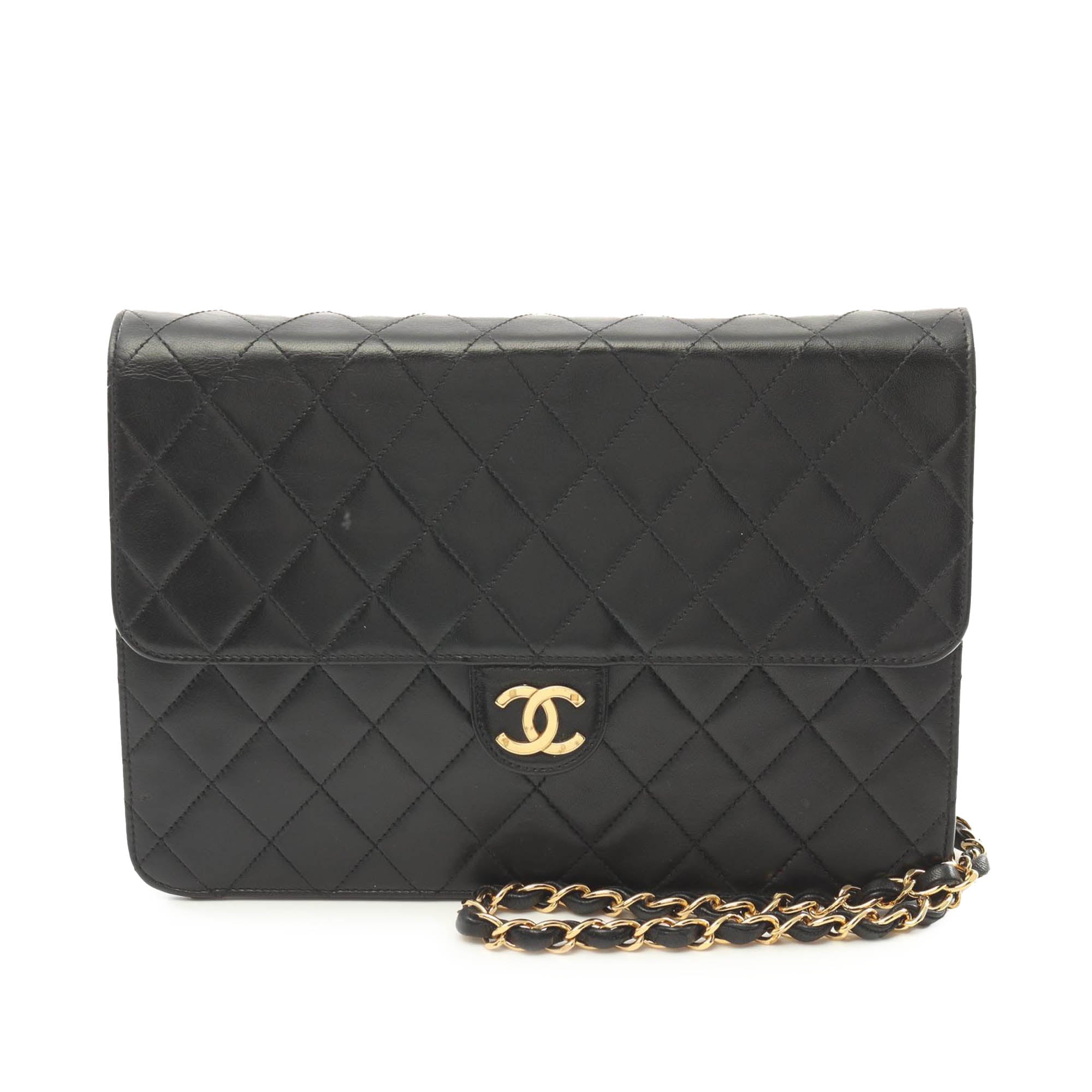 Chanel CC Quilted Lambskin Single Flap - image 1