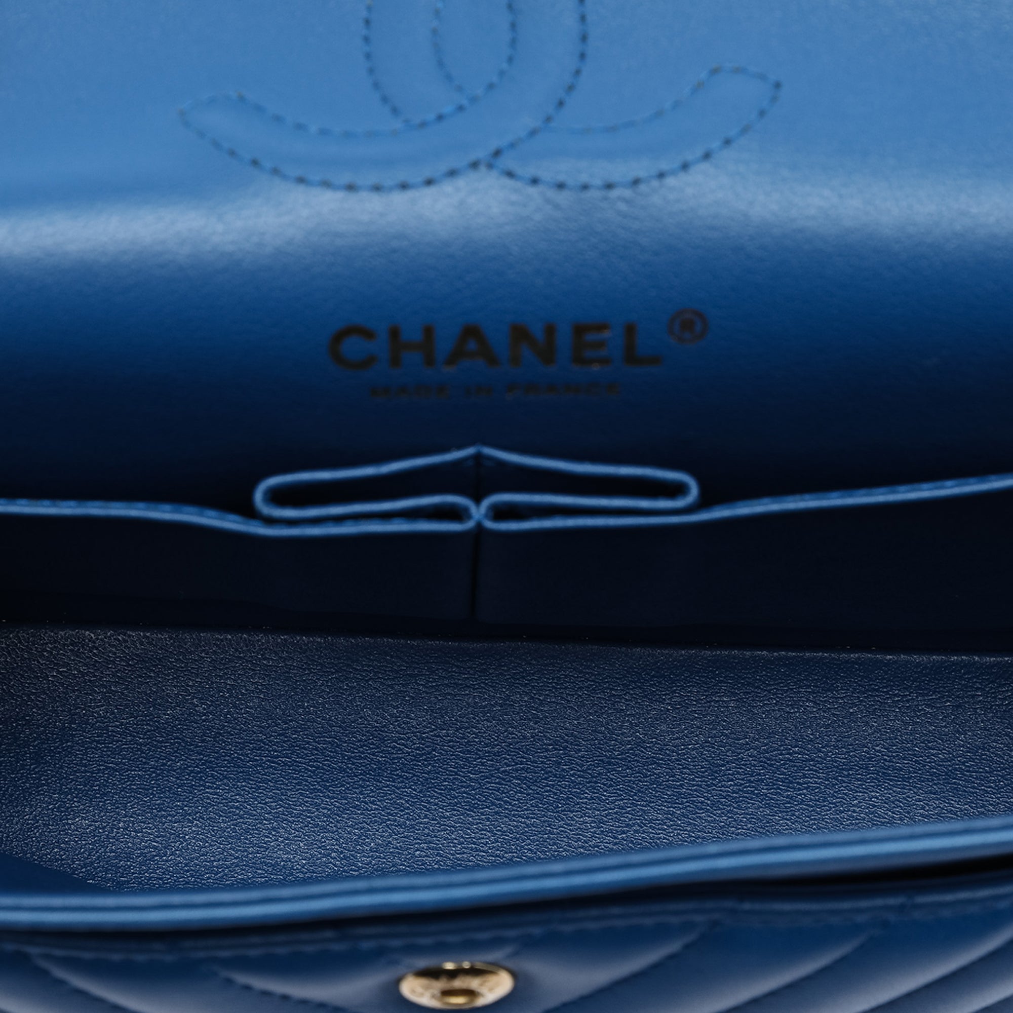 Chanel Small Classic Chevron Lambskin Double Flap - image 4