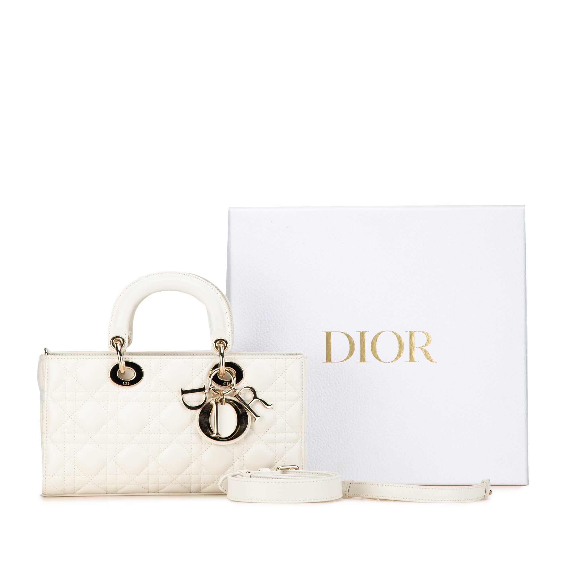 Dior Medium Lambskin Cannage Lady D Joy - image 10