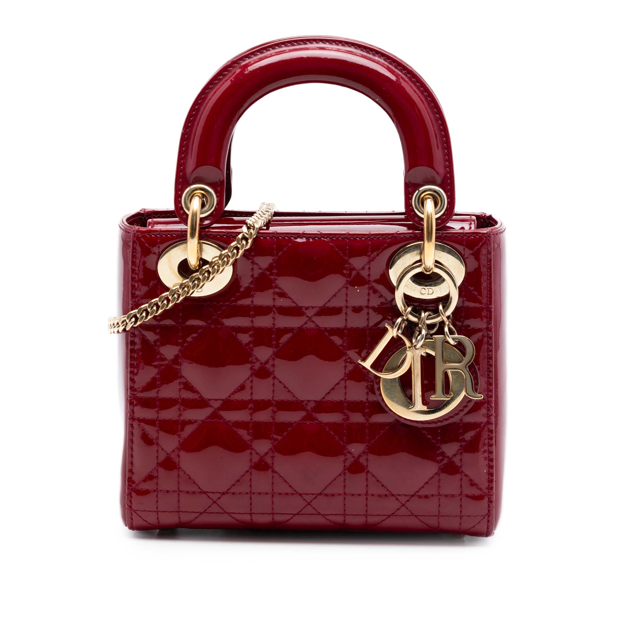 Dior Mini Patent Cannage Lady Dior - image 1