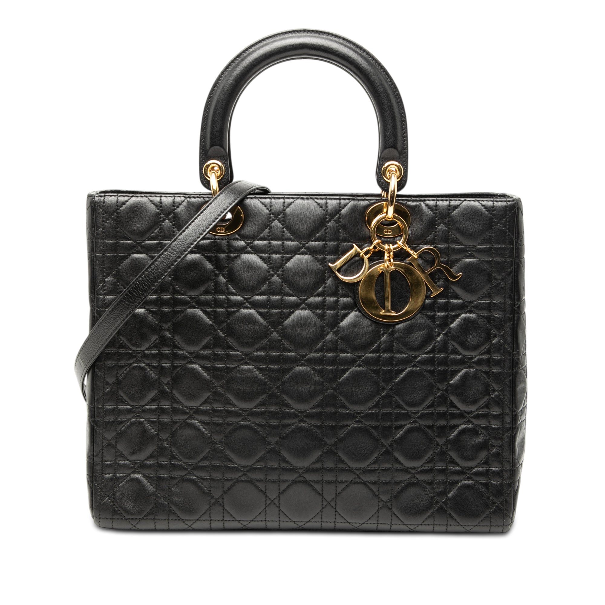 Dior Large Lambskin Cannage Lady Dior - image 1