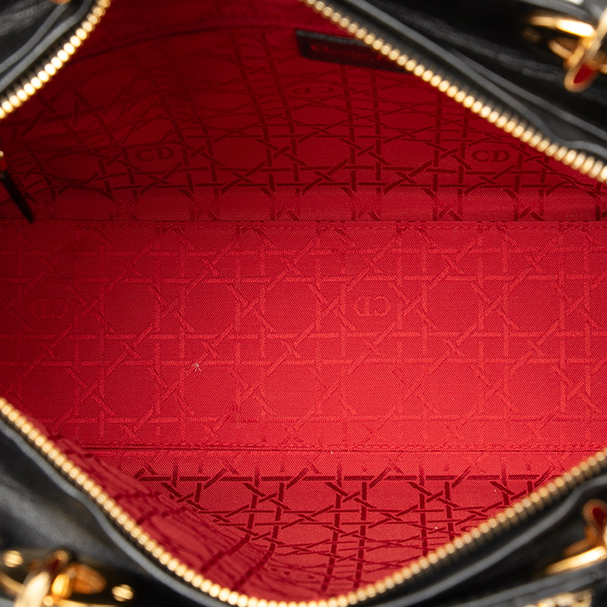 Dior Large Lambskin Cannage Lady Dior - image 4