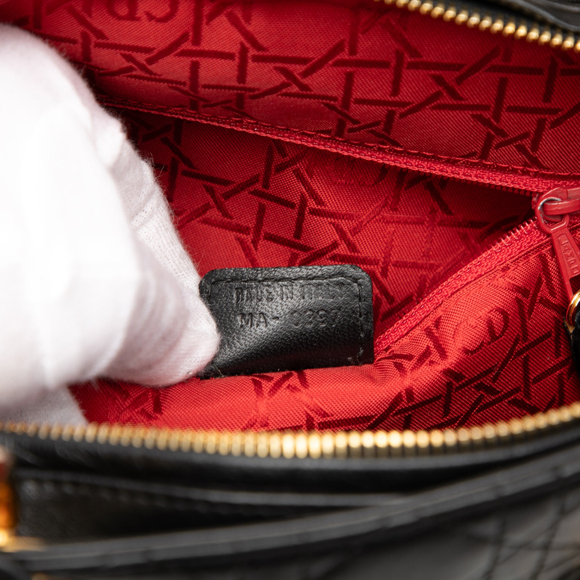 Dior Large Lambskin Cannage Lady Dior - image 6