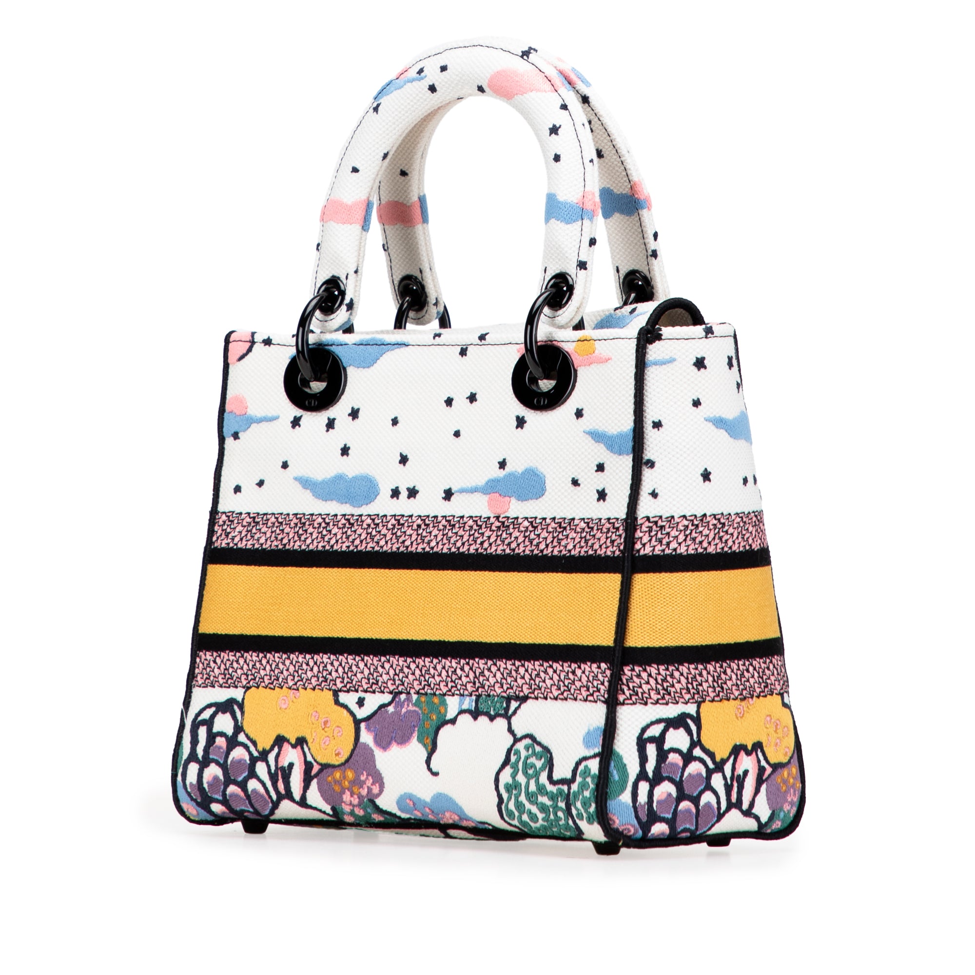 Dior Medium Embroidered Canvas Ciel De Reve Lady D Lite - image 2