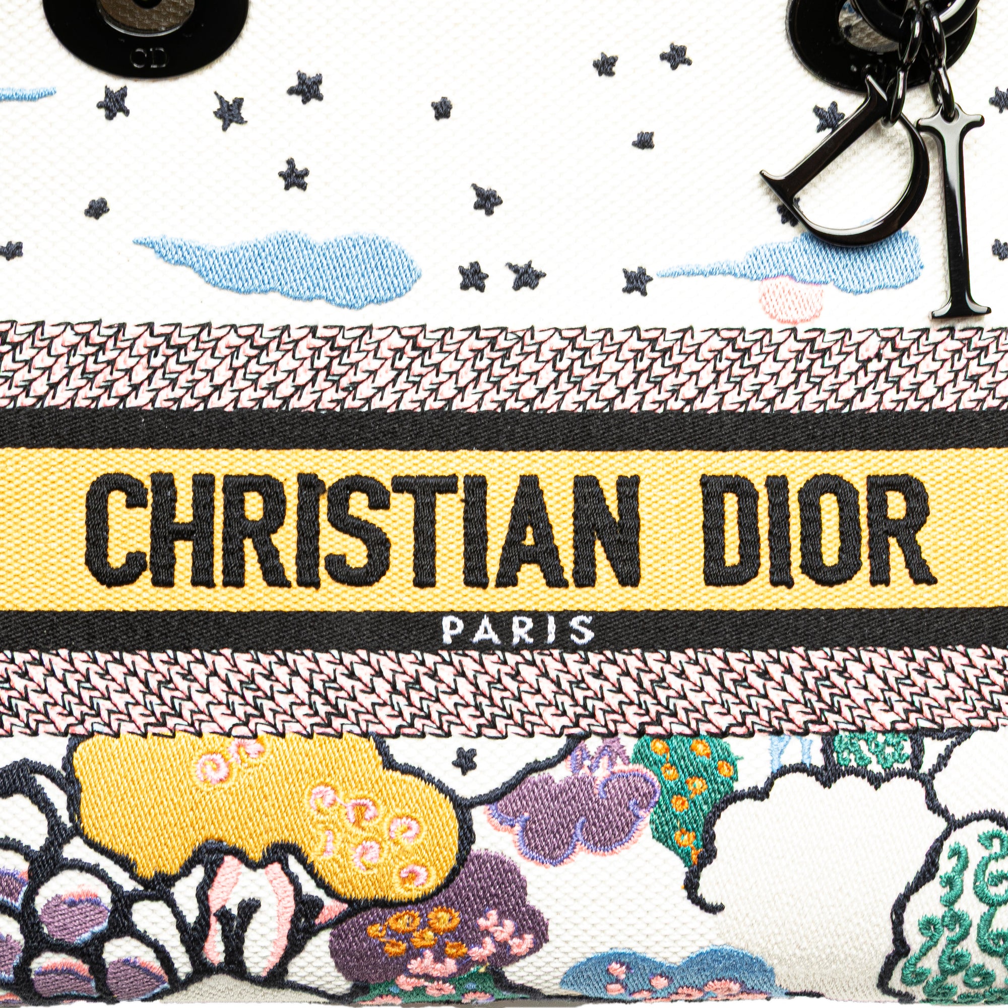 Dior Medium Embroidered Canvas Ciel De Reve Lady D Lite - image 7