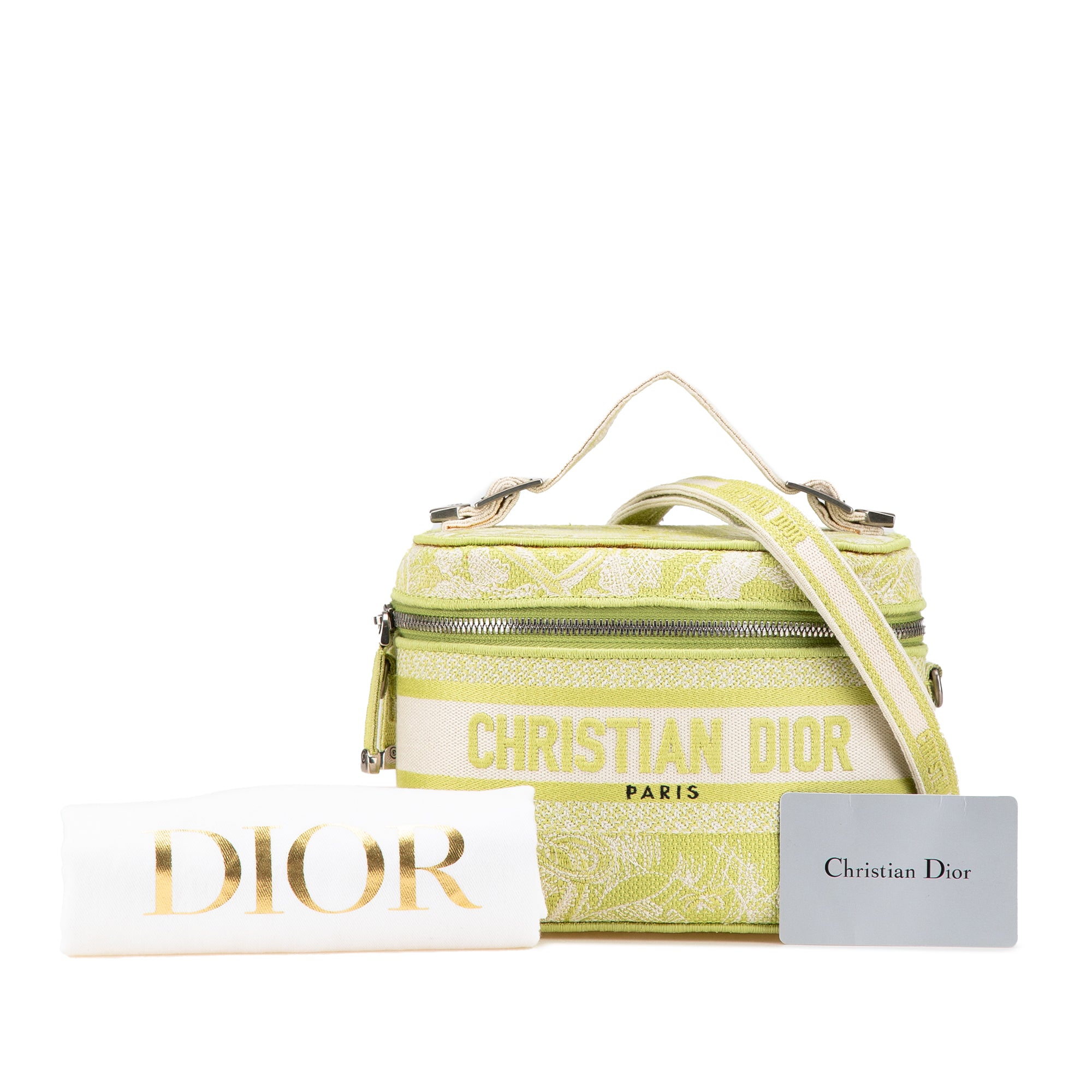 Dior Small Canvas Embroidered Toile De Jouy Diortravel Vanity Case - image 13