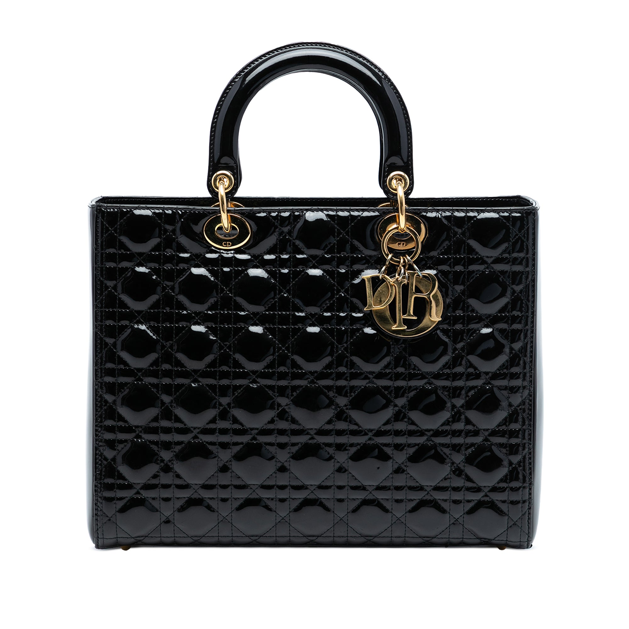 Dior Large Patent Cannage Lady Dior - image 1