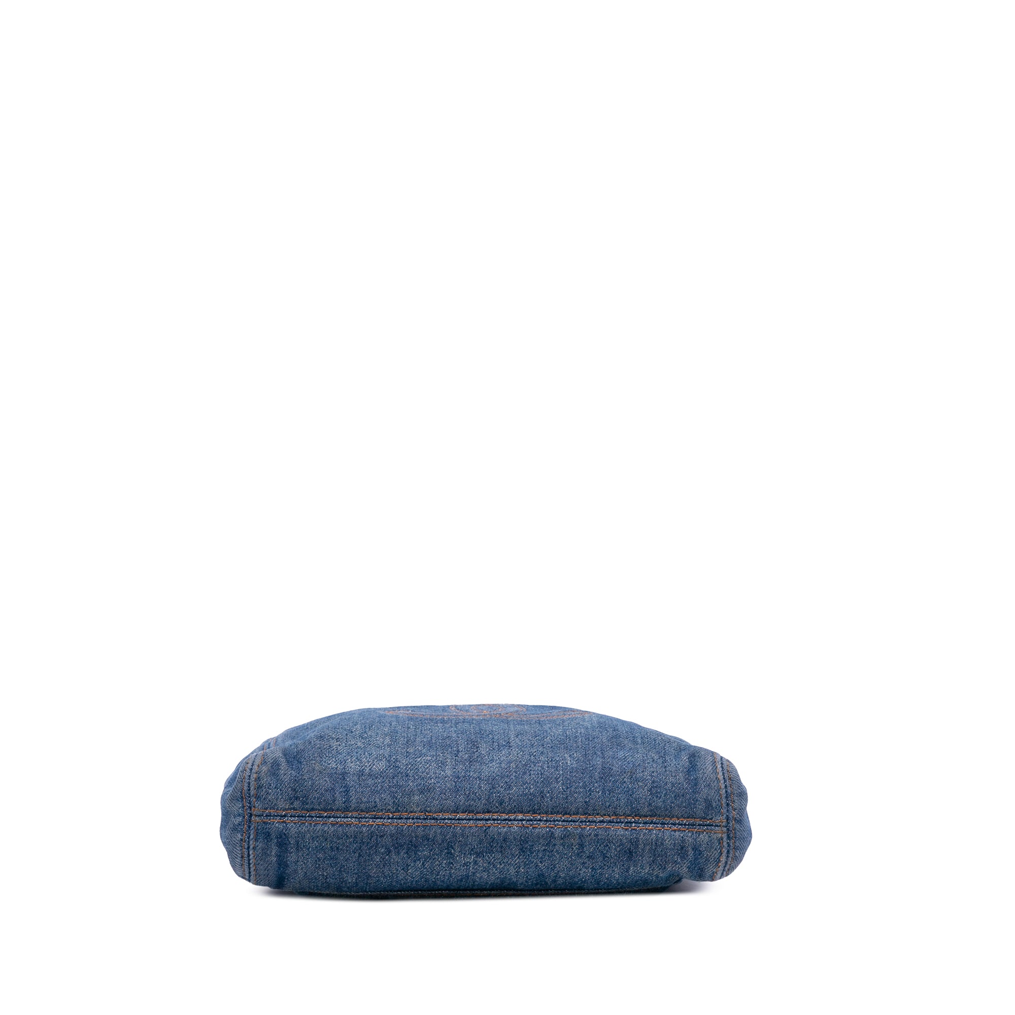 Chanel Small CC Stitched Denim Tote - image 3