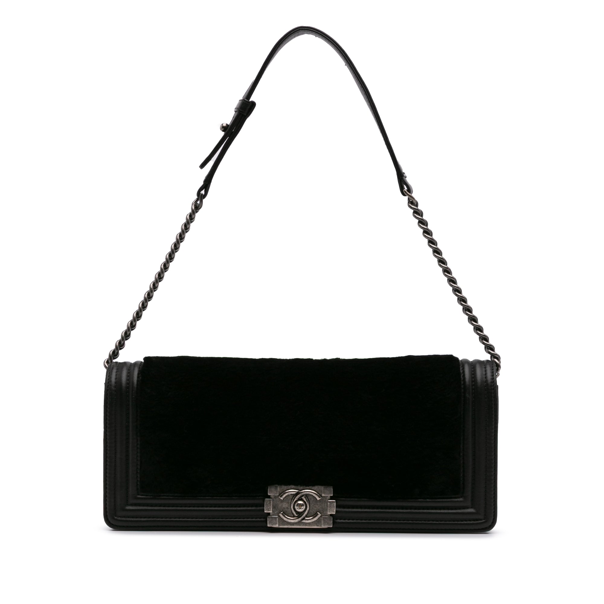 Chanel Shearling East West Boy Flap - image 1