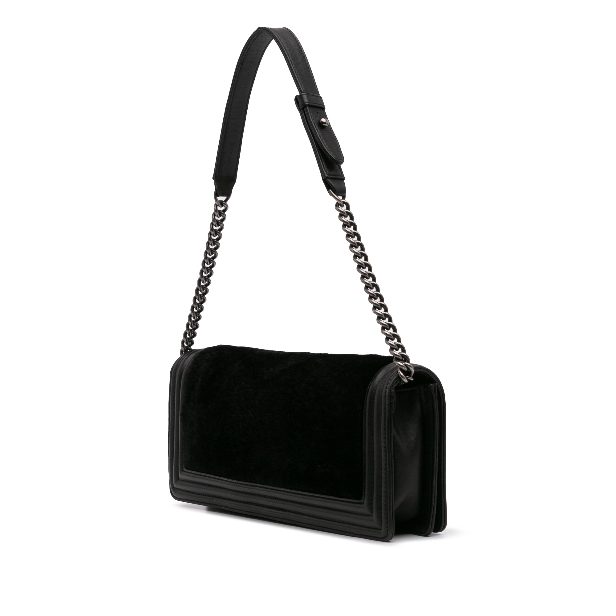 Chanel Shearling East West Boy Flap - image 2