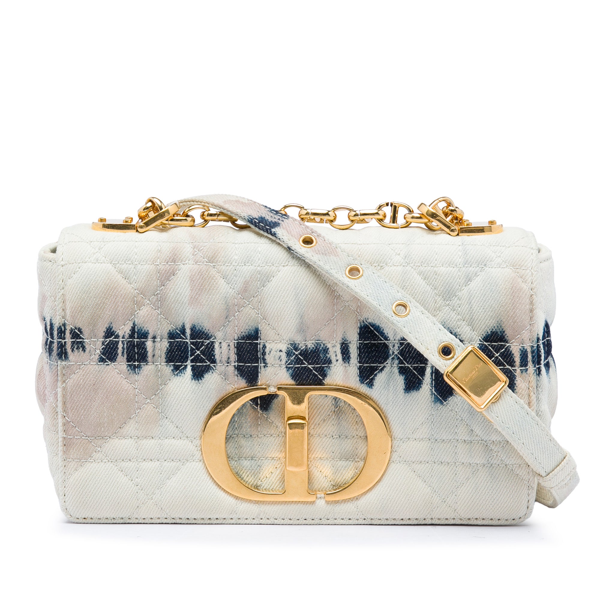 Dior Small Tie Dye Denim Caro Crossbody - image 1