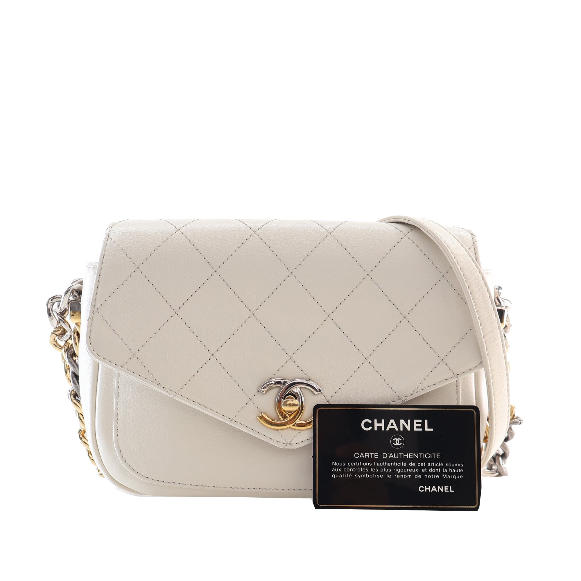 Chanel Small Quilted Calfskin Precious Union Flap - image 15