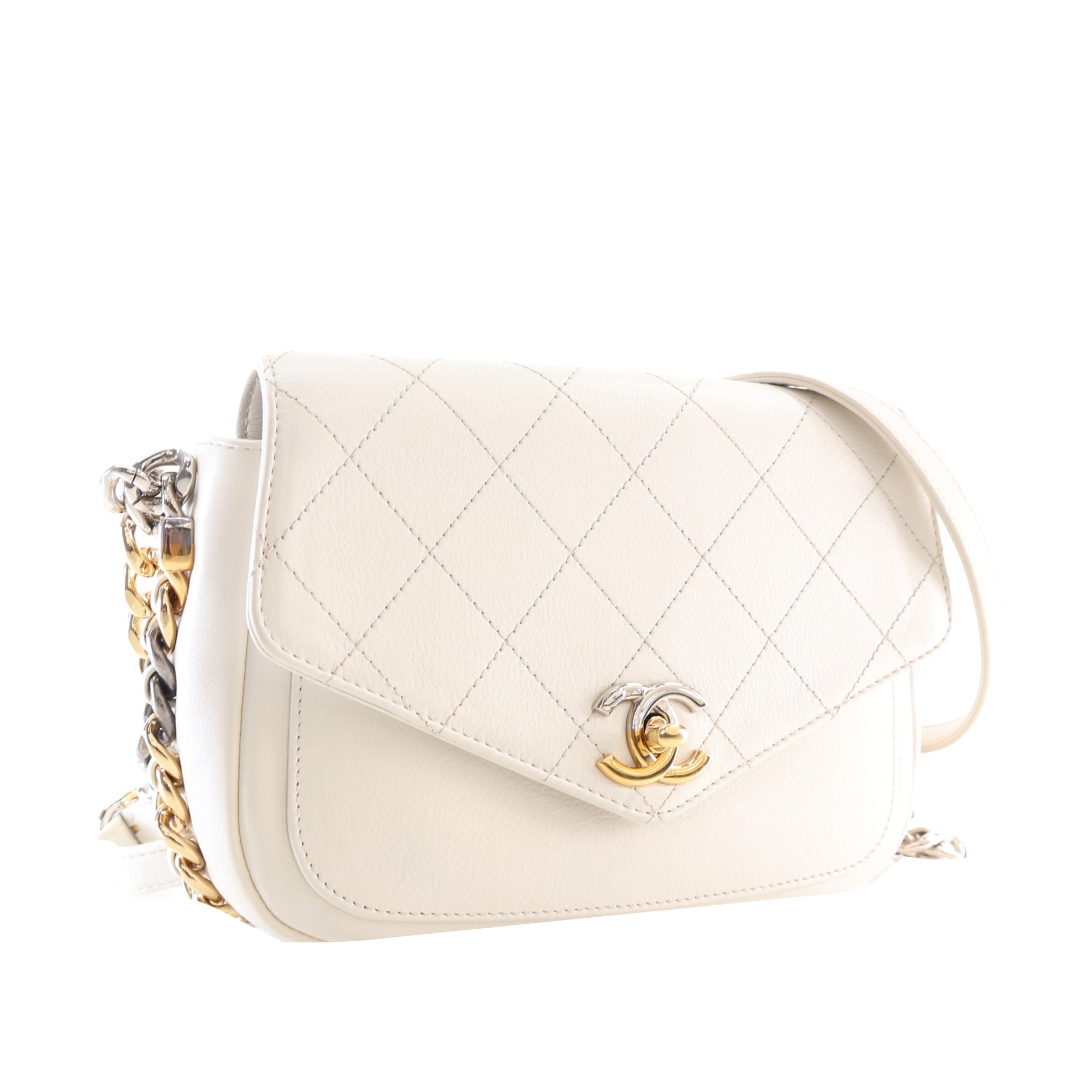 Chanel Small Quilted Calfskin Precious Union Flap - image 2