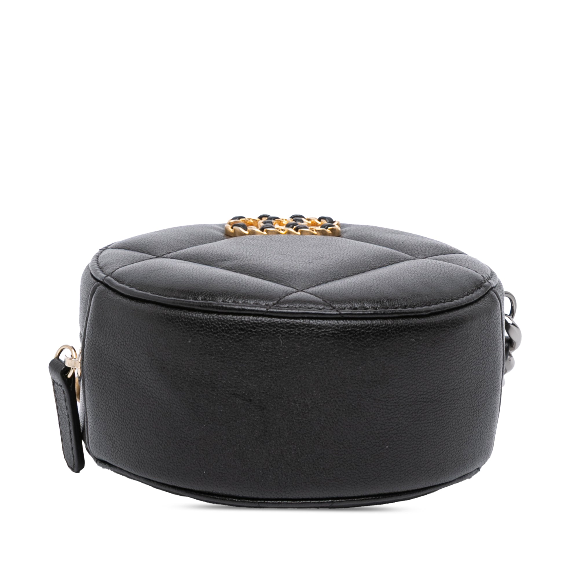 Chanel Lambskin 19 Round Clutch with Chain - image 3