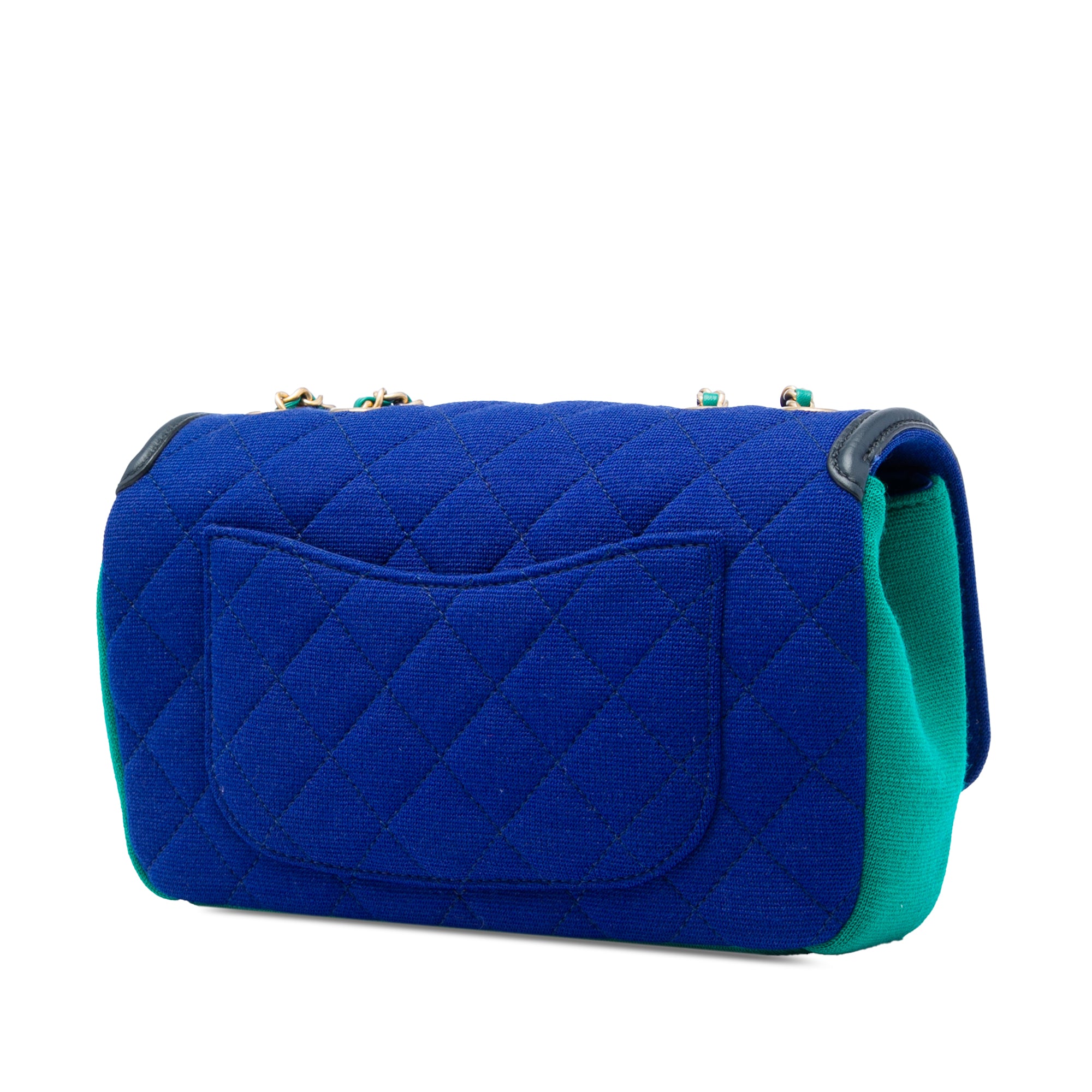 Chanel Small Tricolor Jersey CC Filigree Flap - image 2