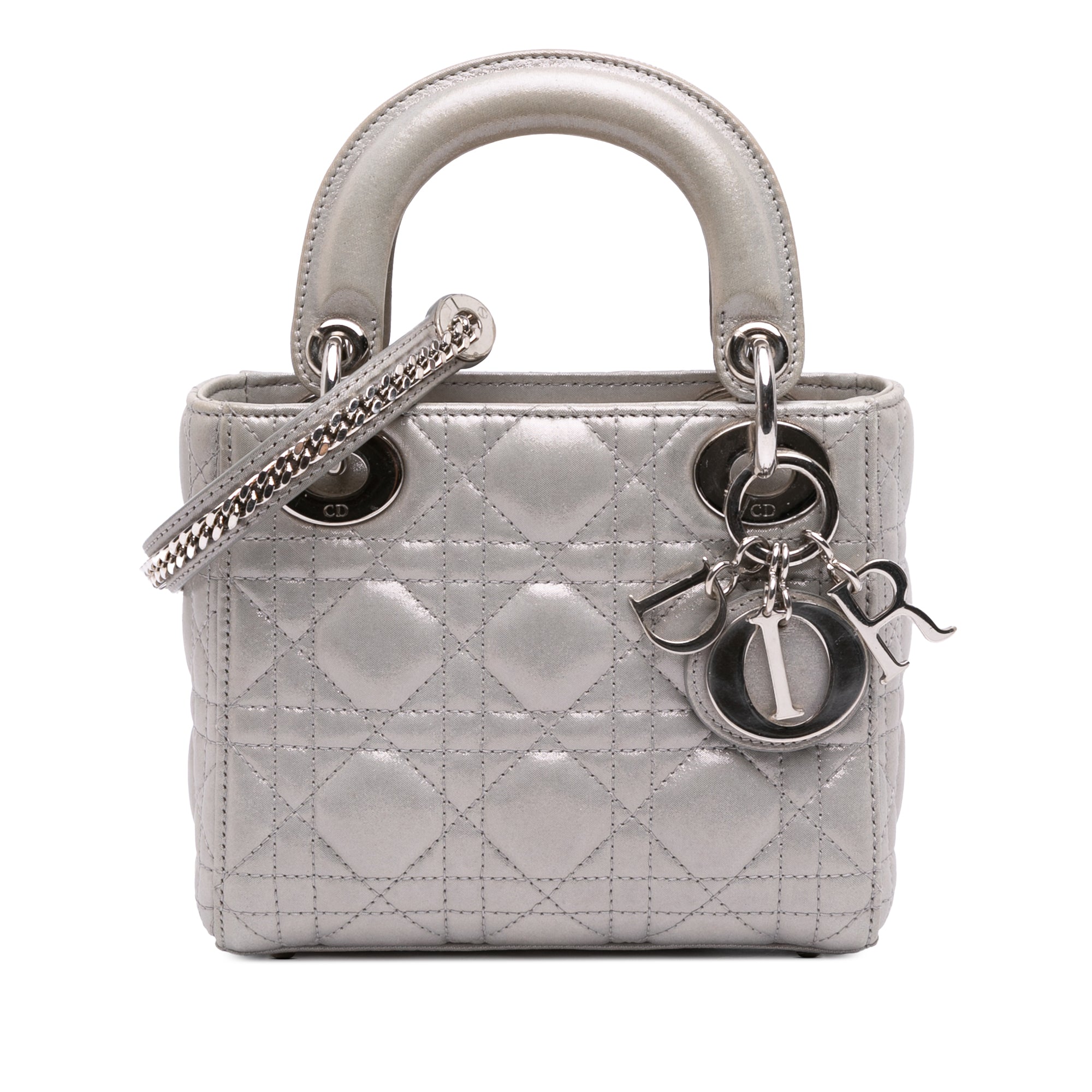 Dior Mini Iridescent Lambskin Cannage Lady Dior - image 1