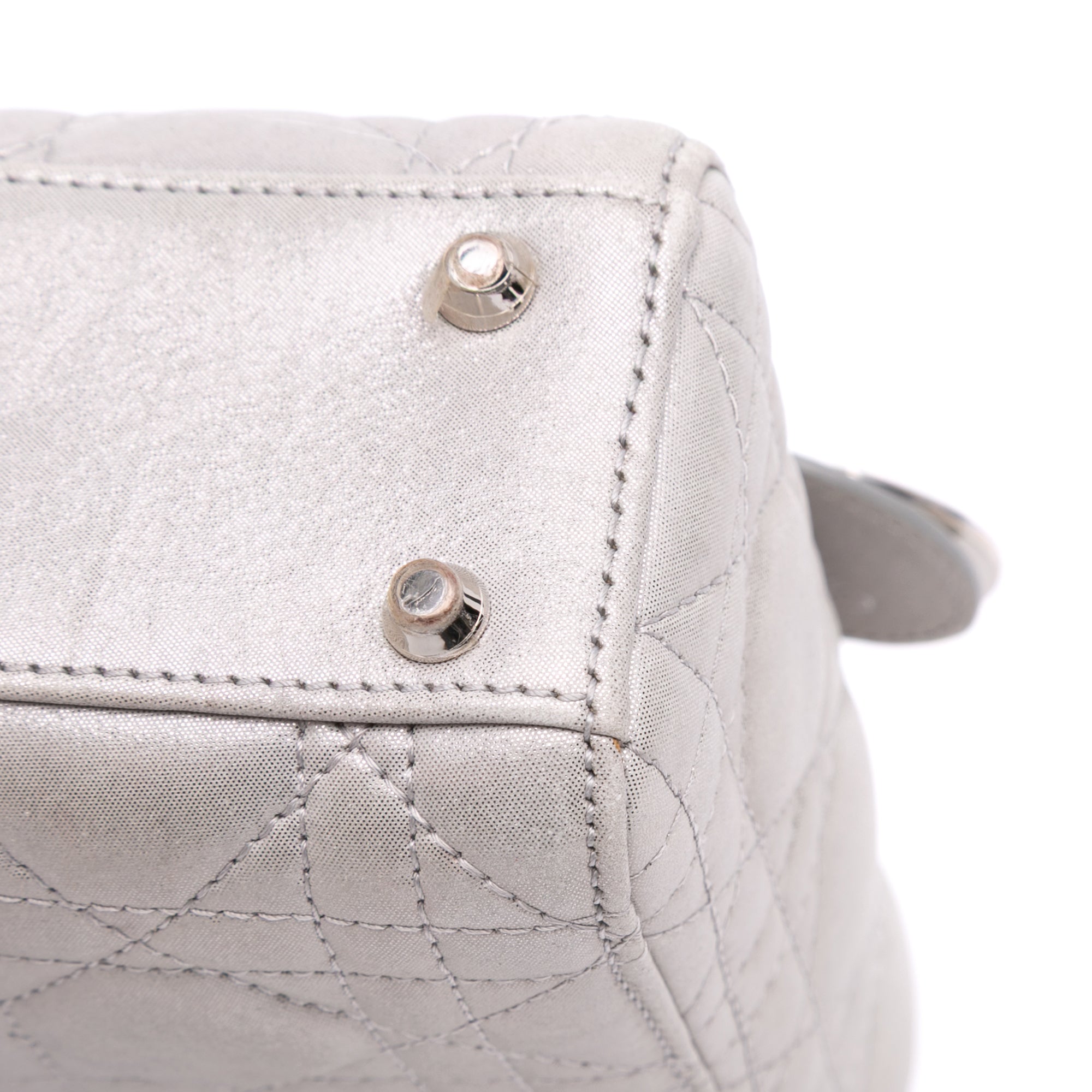 Dior Mini Iridescent Lambskin Cannage Lady Dior - image 8