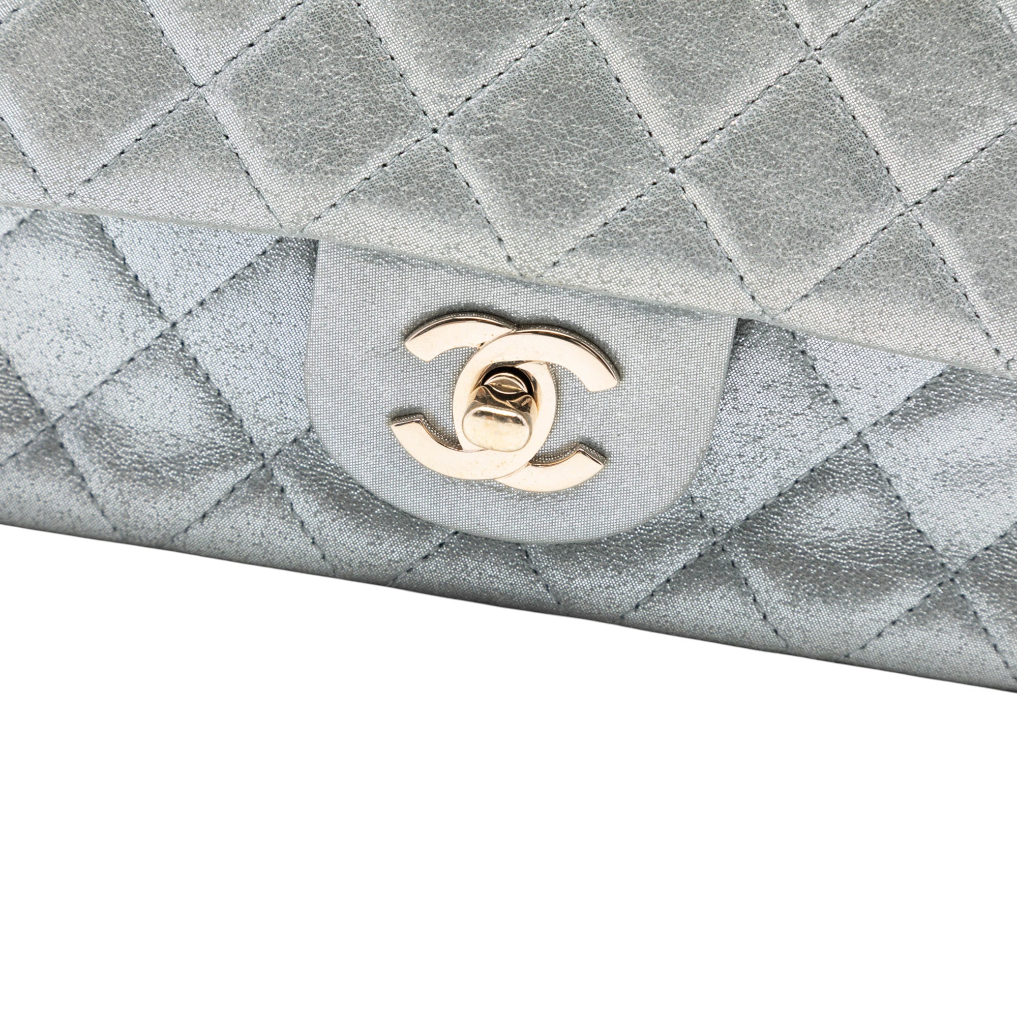 Chanel Mini Rectangular Classic Iridescent Calfskin Single Flap - image 5