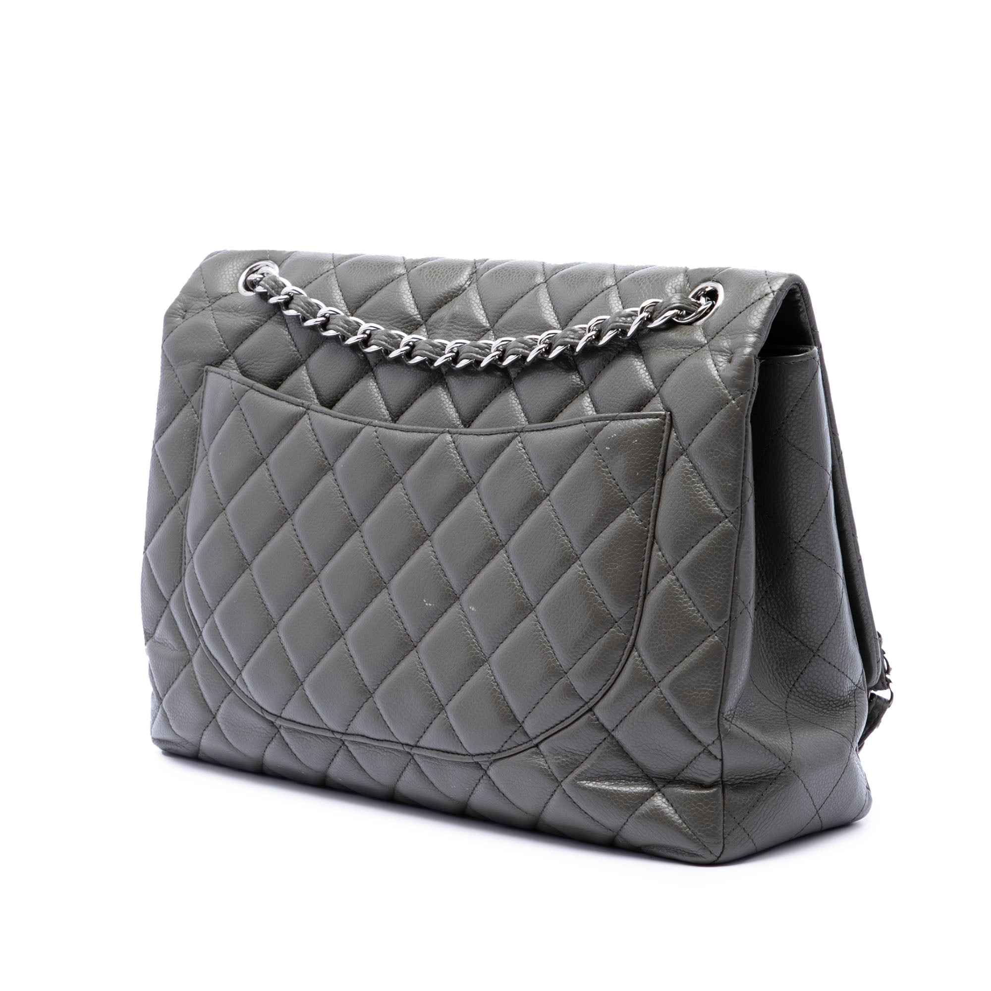 Chanel Maxi Classic Caviar Single Flap - image 2