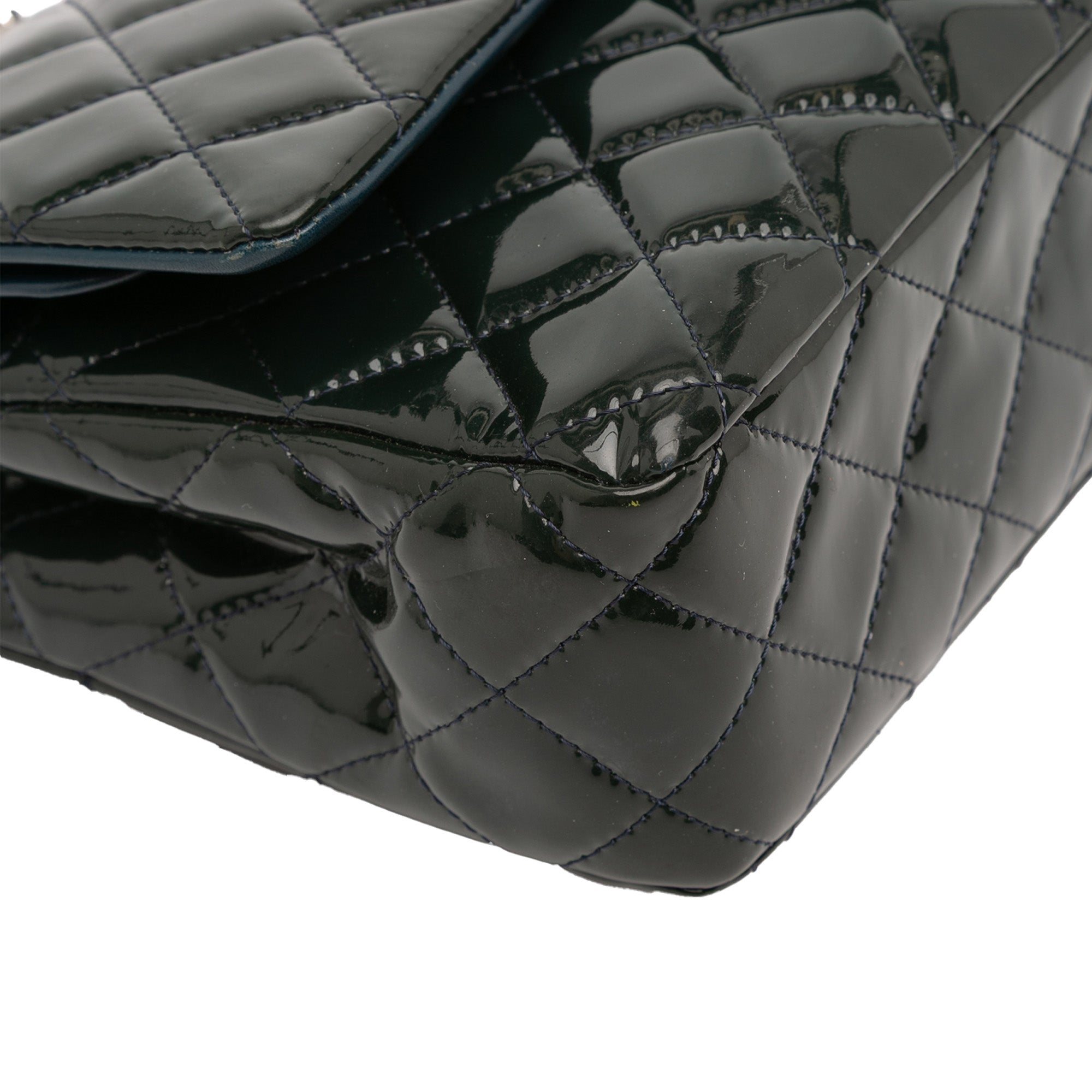 Chanel Medium Classic Patent Double Fla - image 13
