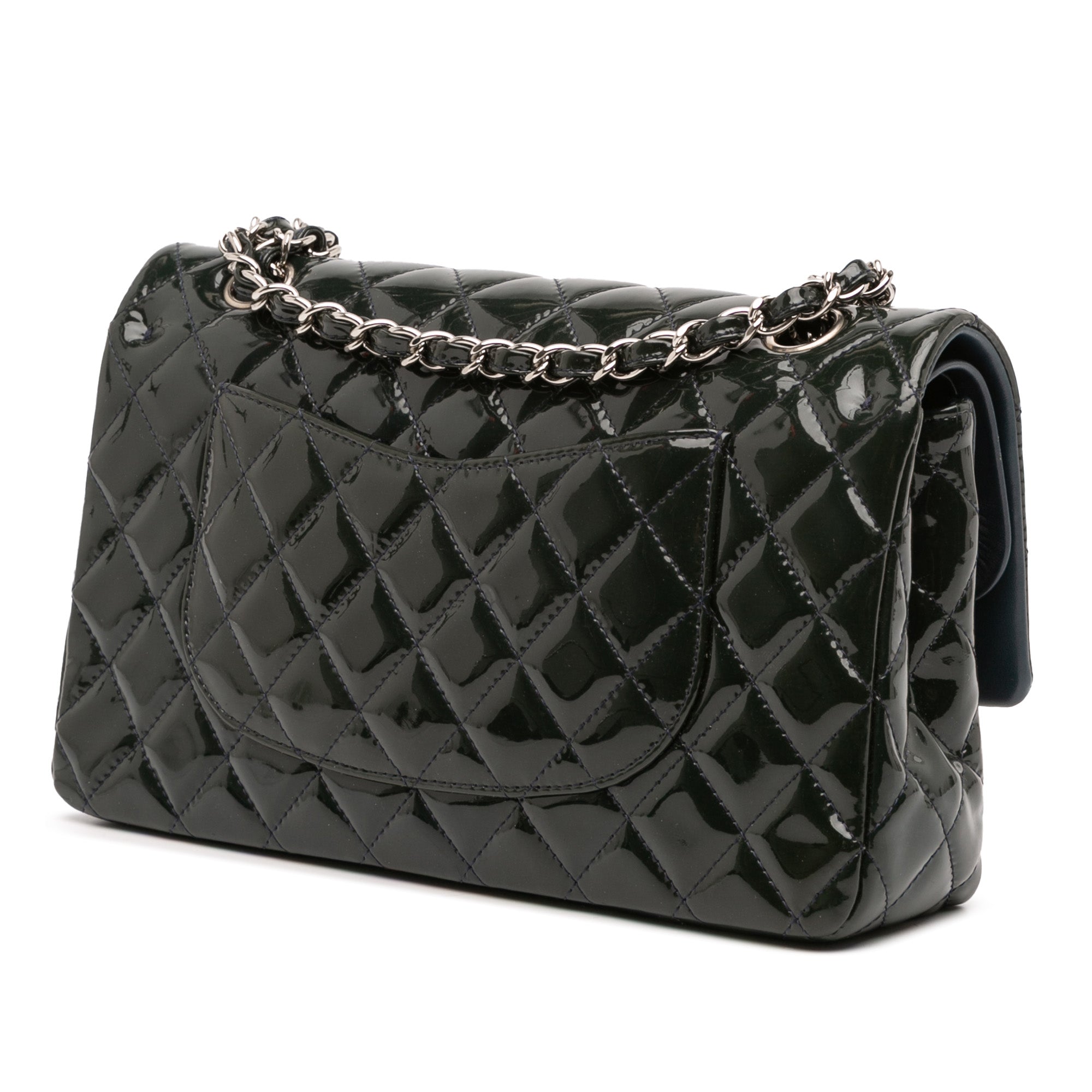 Chanel Medium Classic Patent Double Fla - image 2