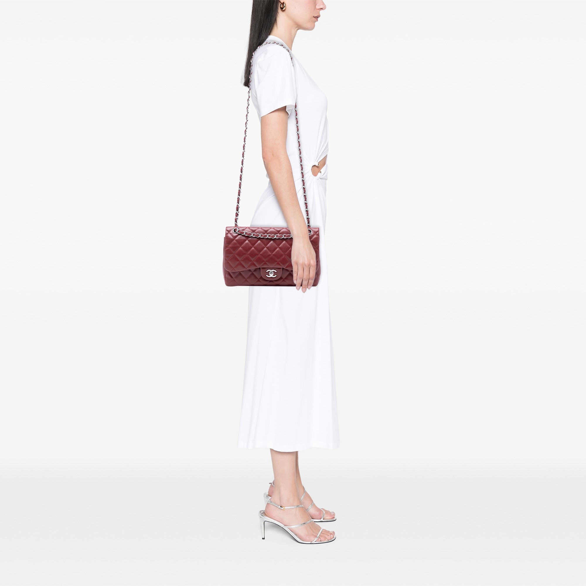 Chanel Jumbo Classic Caviar Double Flap - image 7
