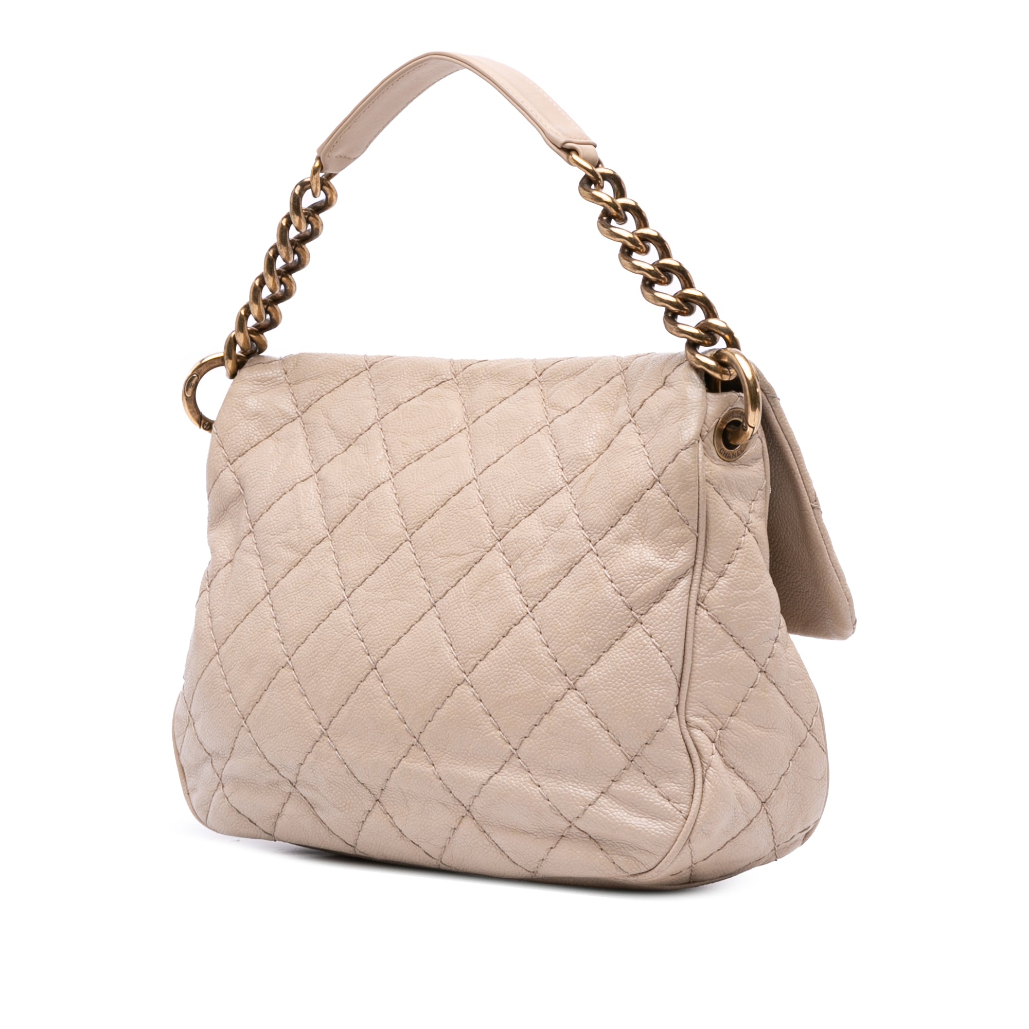 Chanel Medium Quilted Caviar Coco Pleats Messenger Flap - image 2