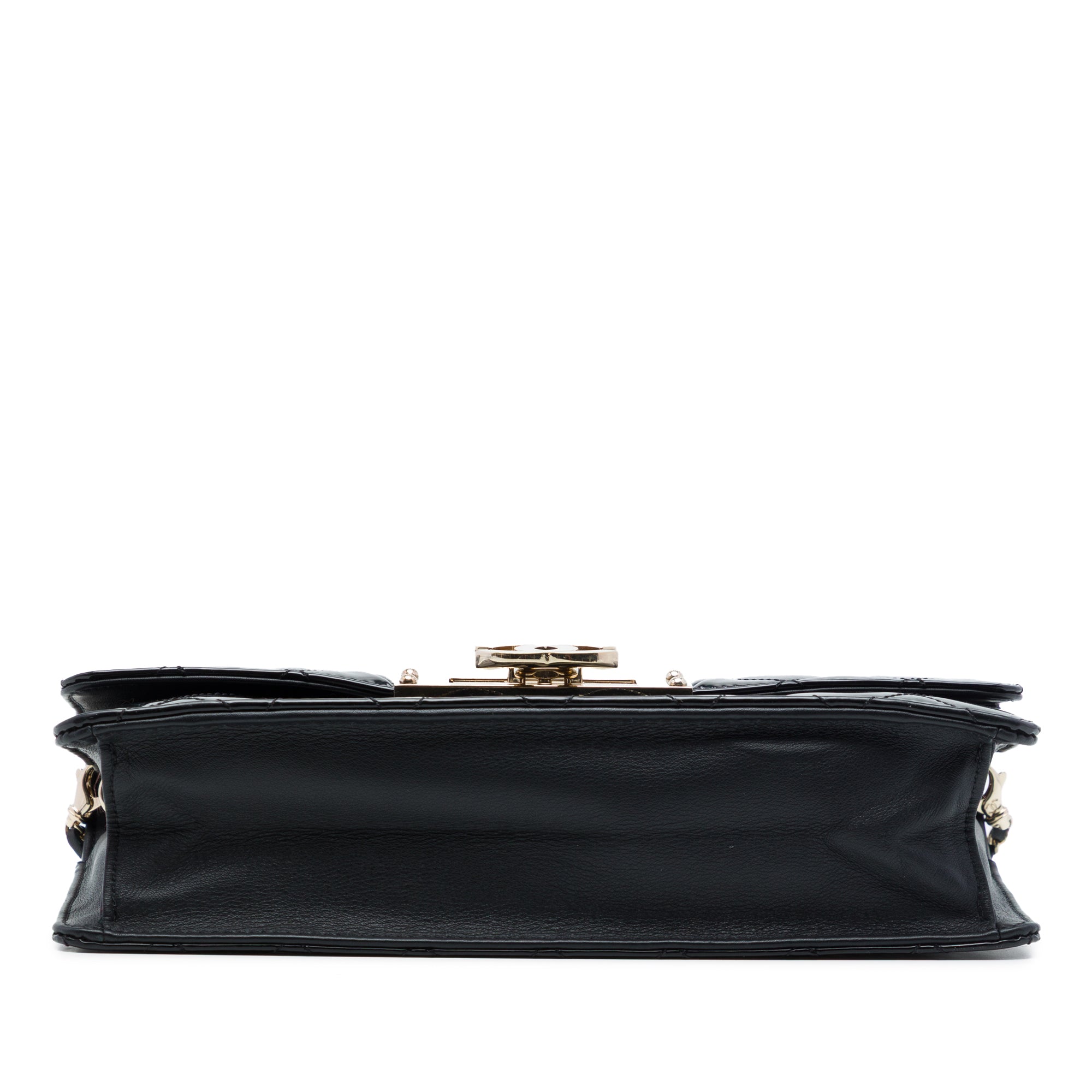 Chanel Quilted Patent Golden Class East West Wallet on Chain - image 3