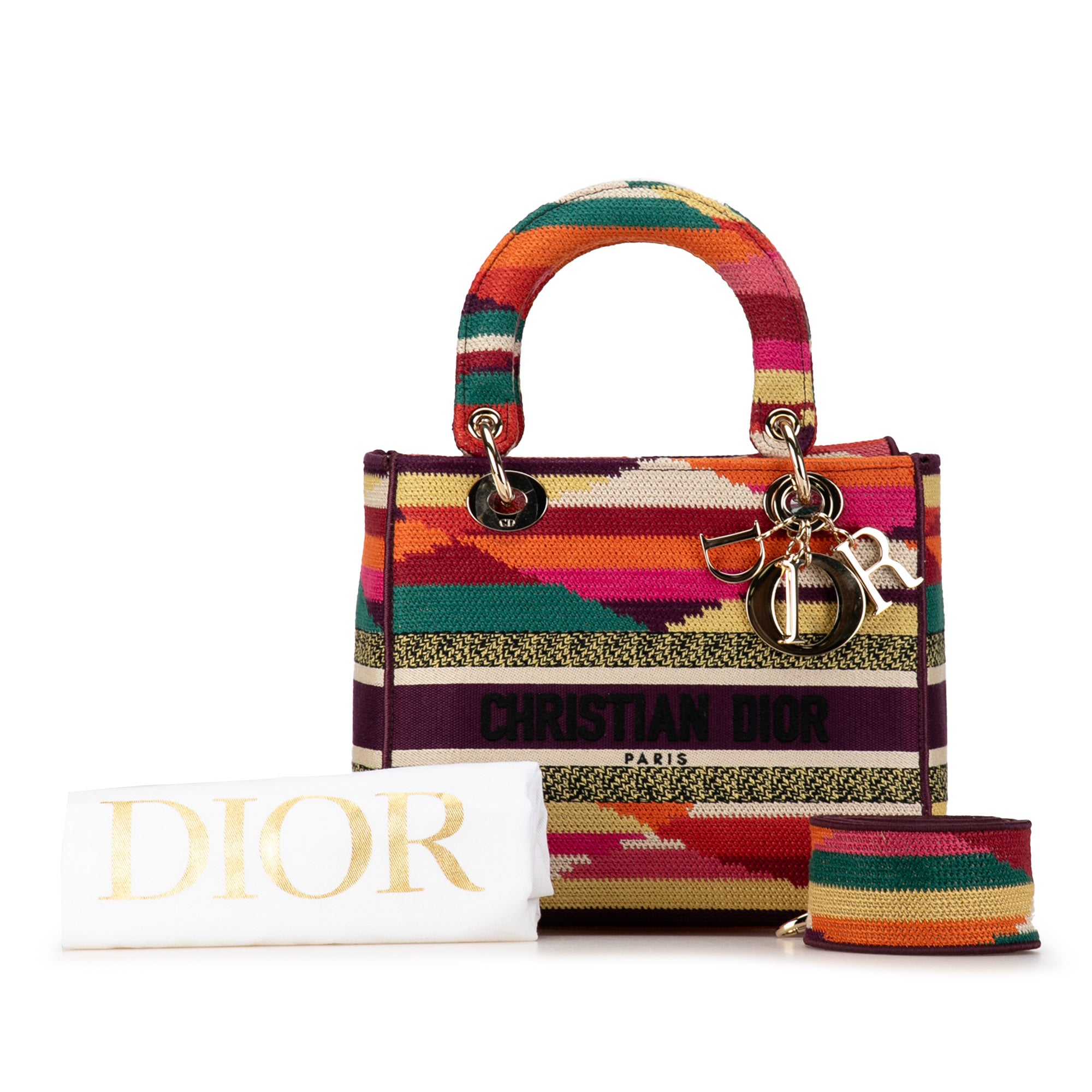 Dior Medium Embroidered Multicolor Canvas Lady D Lite - image 10