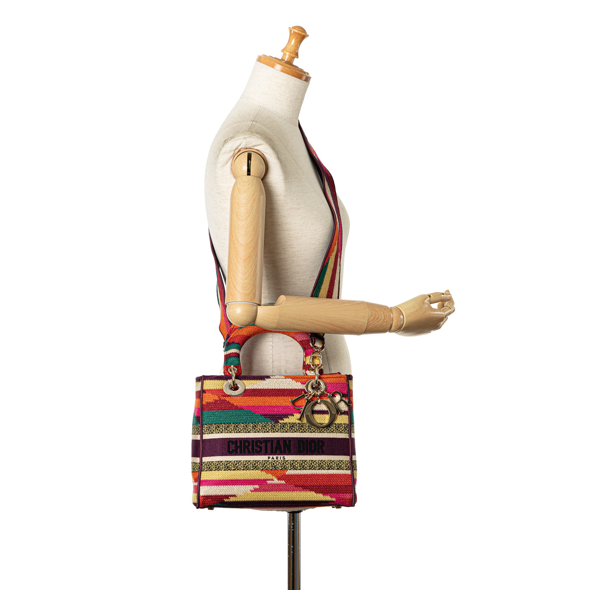 Dior Medium Embroidered Multicolor Canvas Lady D Lite - image 9