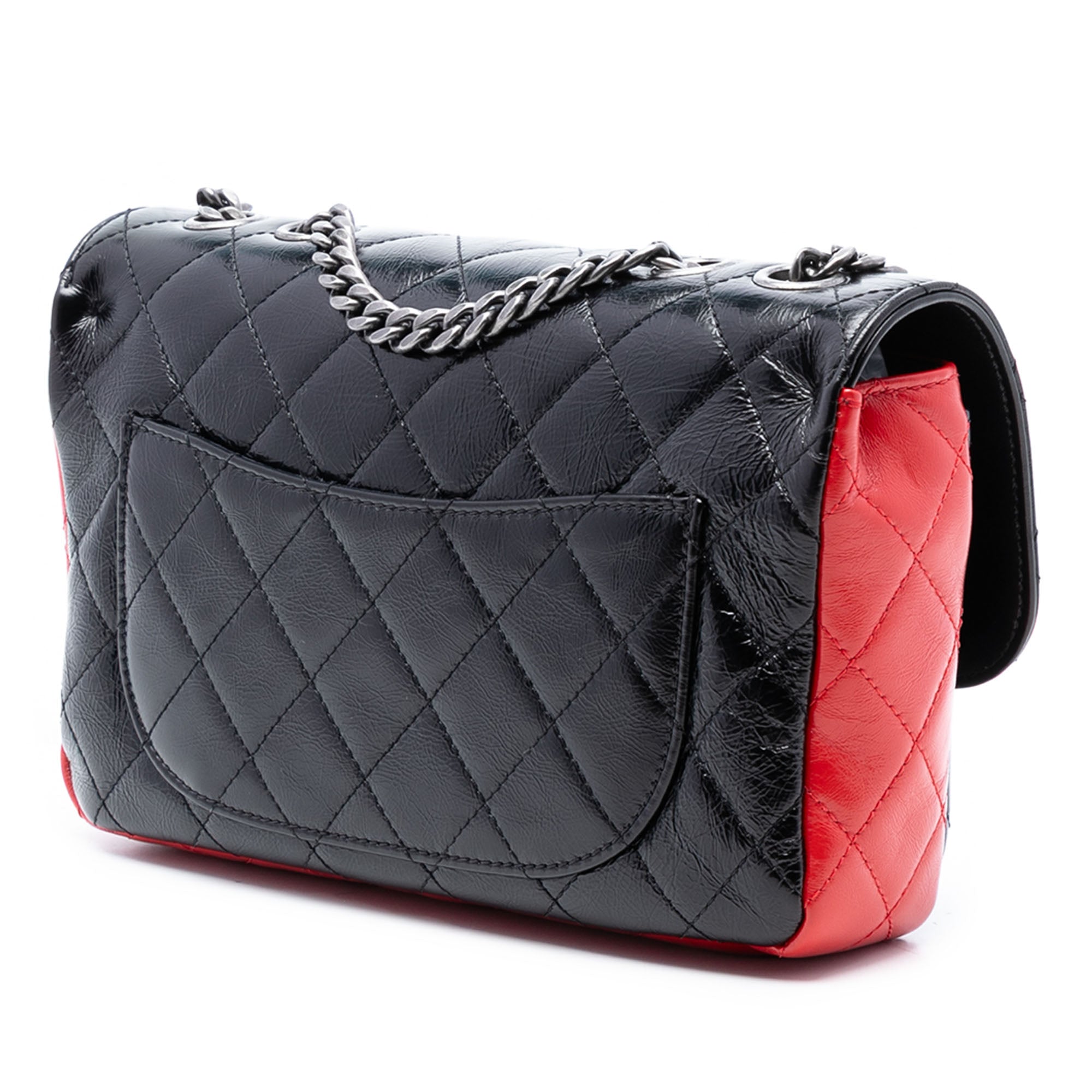 Chanel Medium Tricolor Quilted Glazed Calfskin CC Plate Flap - image 2
